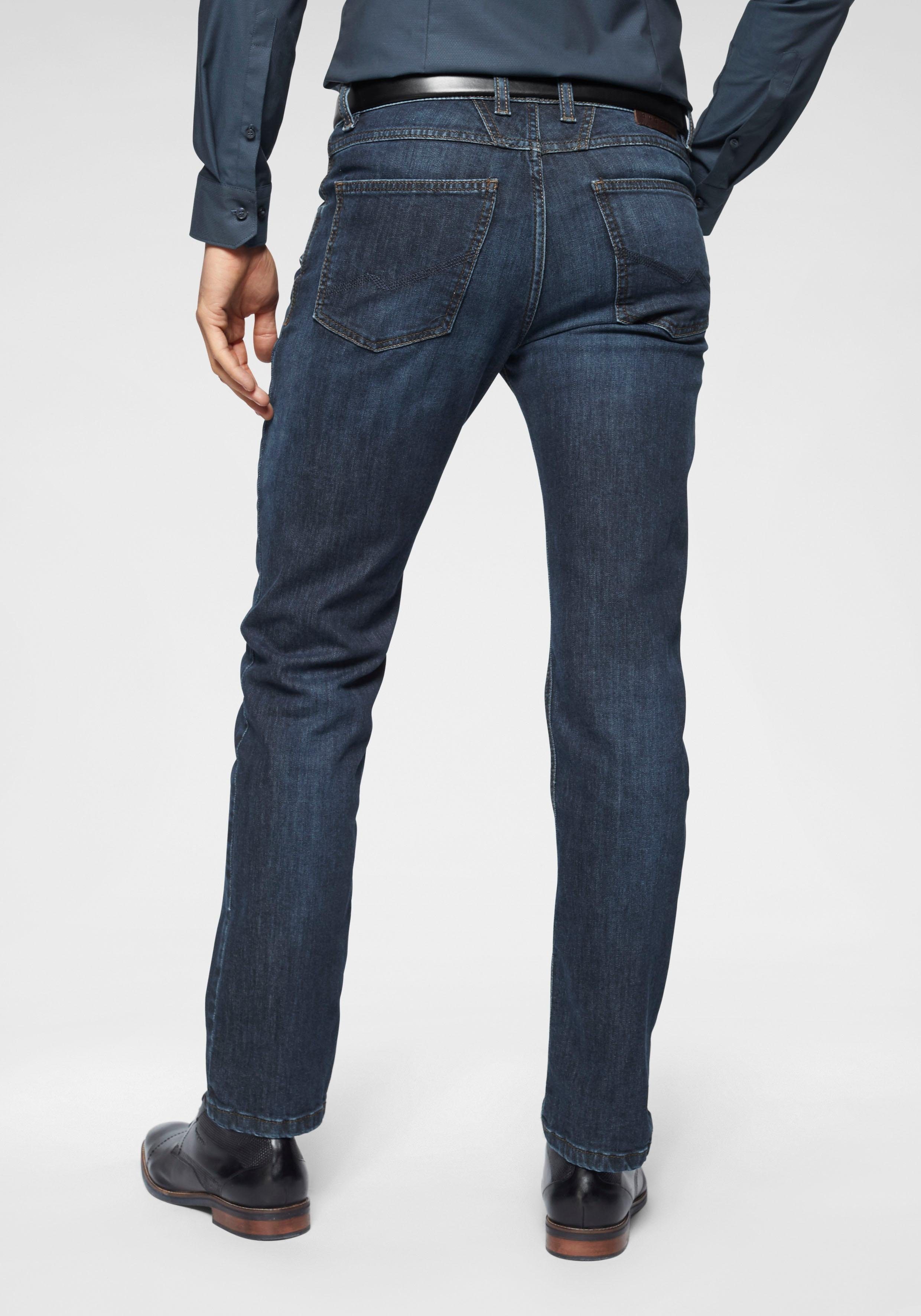 bugatti 5-Pocket-Jeans Gürtelschlaufenbund mit Zip-fly