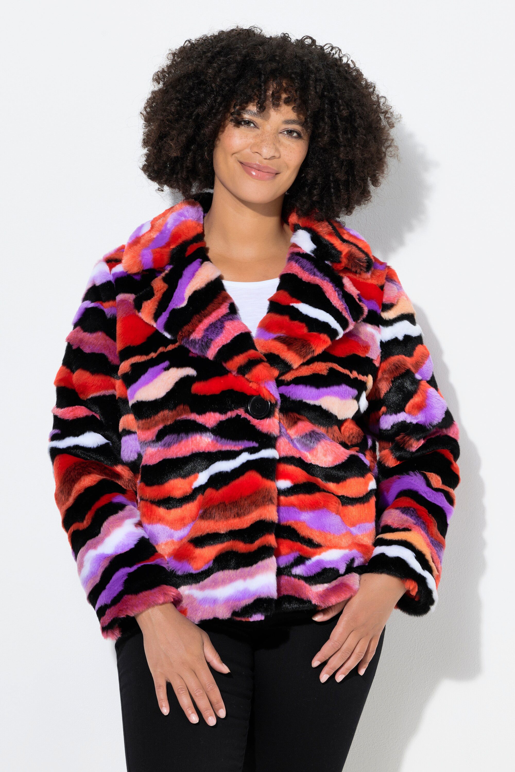 Angel of Style Sommerjacke Plüschjacke Straight Fit offene Form günstig online kaufen