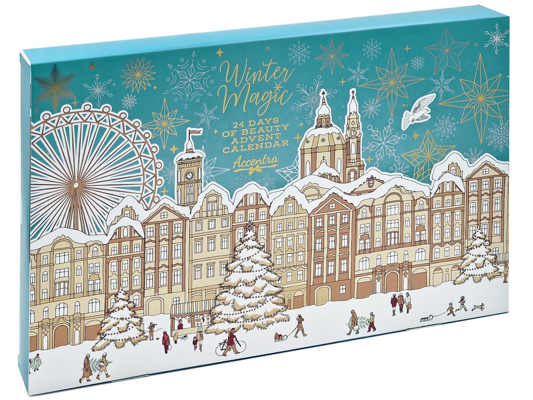 ACCENTRA Kosmetik-Adventskalender 3D Body Care Adventskalender für Frauen WINTER MAGIC Körperpflege