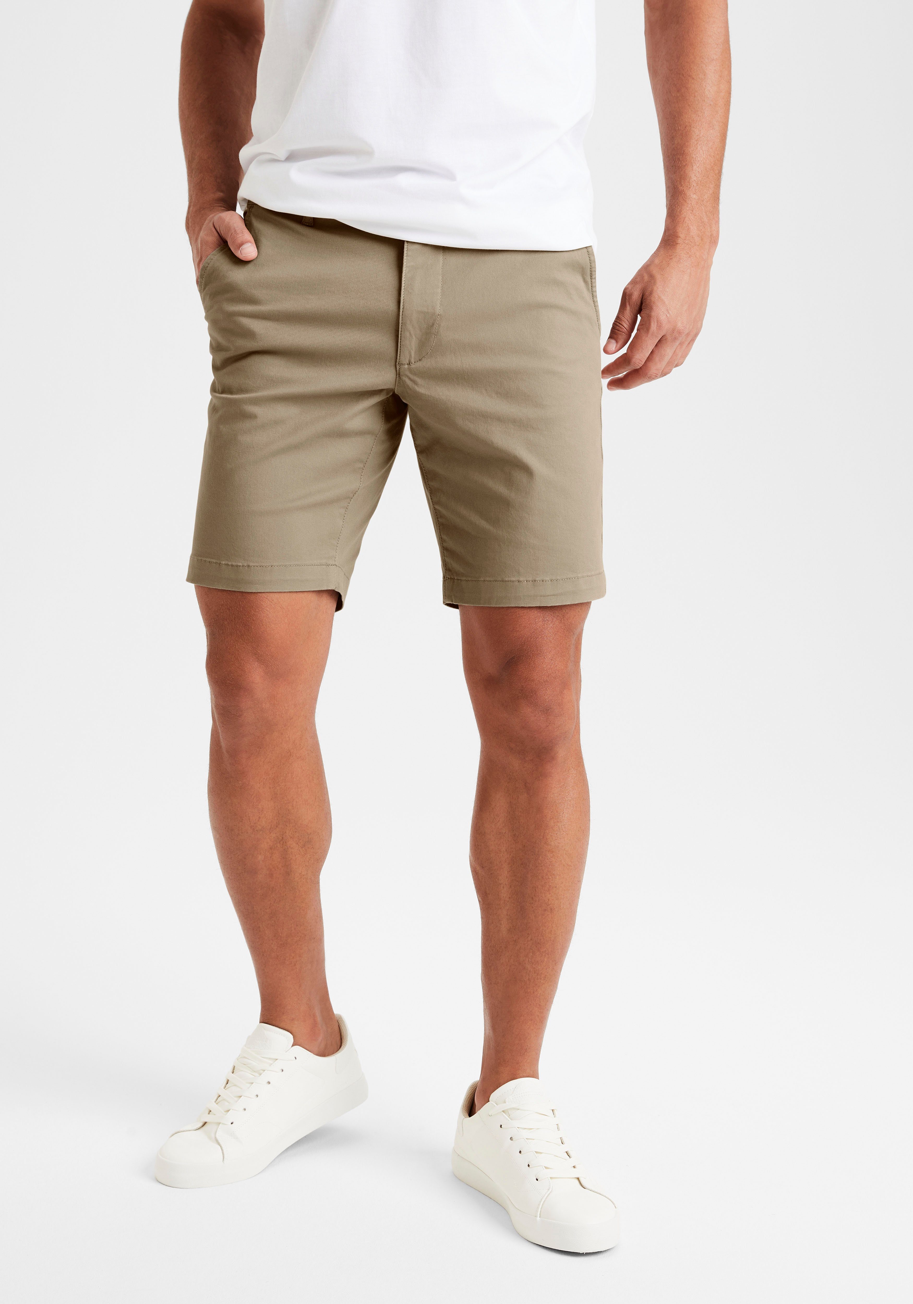 H.I.S Shorts aus elastischer Baumwoll-Qualität beige