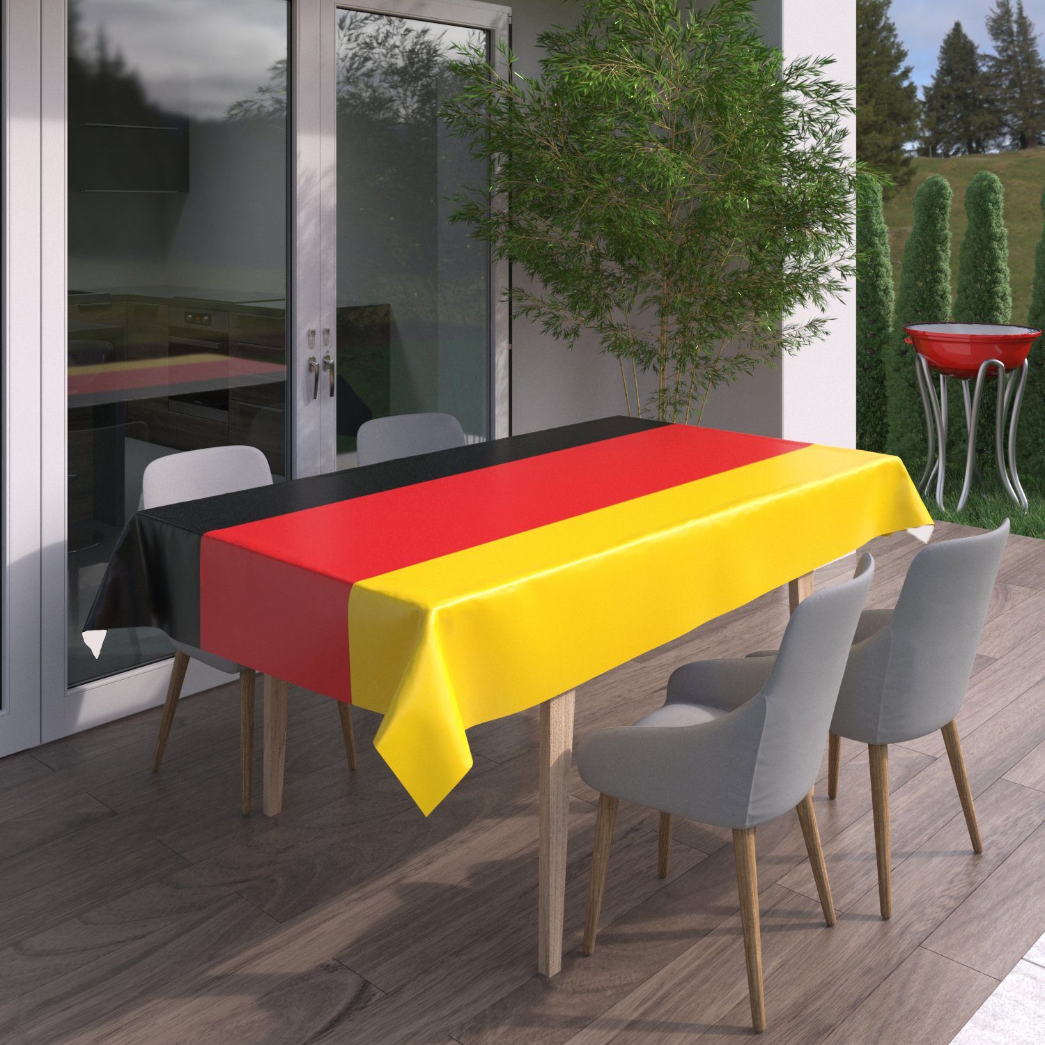Beautex Tischdecke Wachstuchtischdecke Deutschland Flagge, Fahne, günstig online kaufen