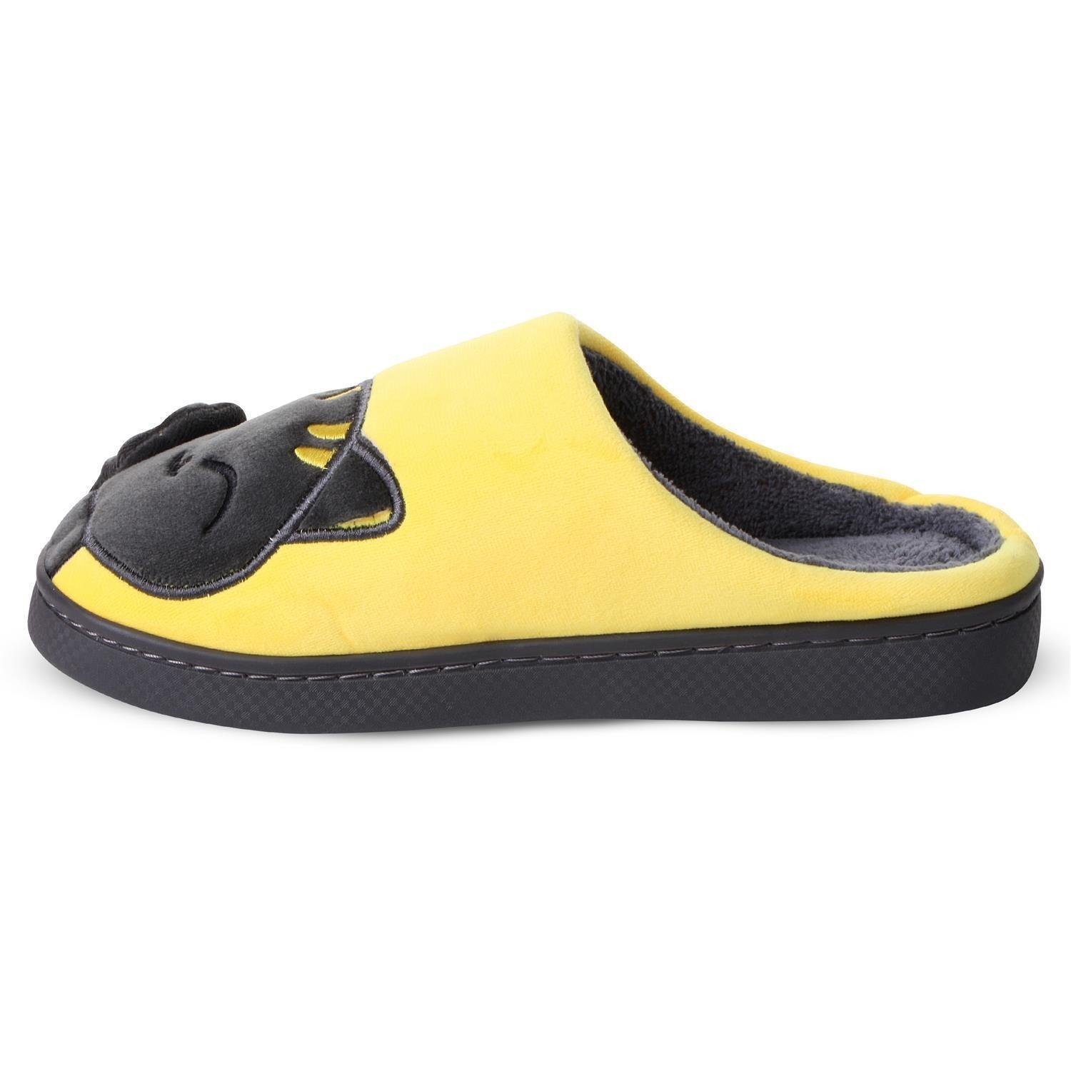 Katara Tier Pantoffeln Gr. 34-41 (Einhorn, Katze, Hase) Plüsch Hausschuhe Hausschuhe, weich, warm, süß, kuschelig, Plüsch Katze (Schwarz-Gelb)