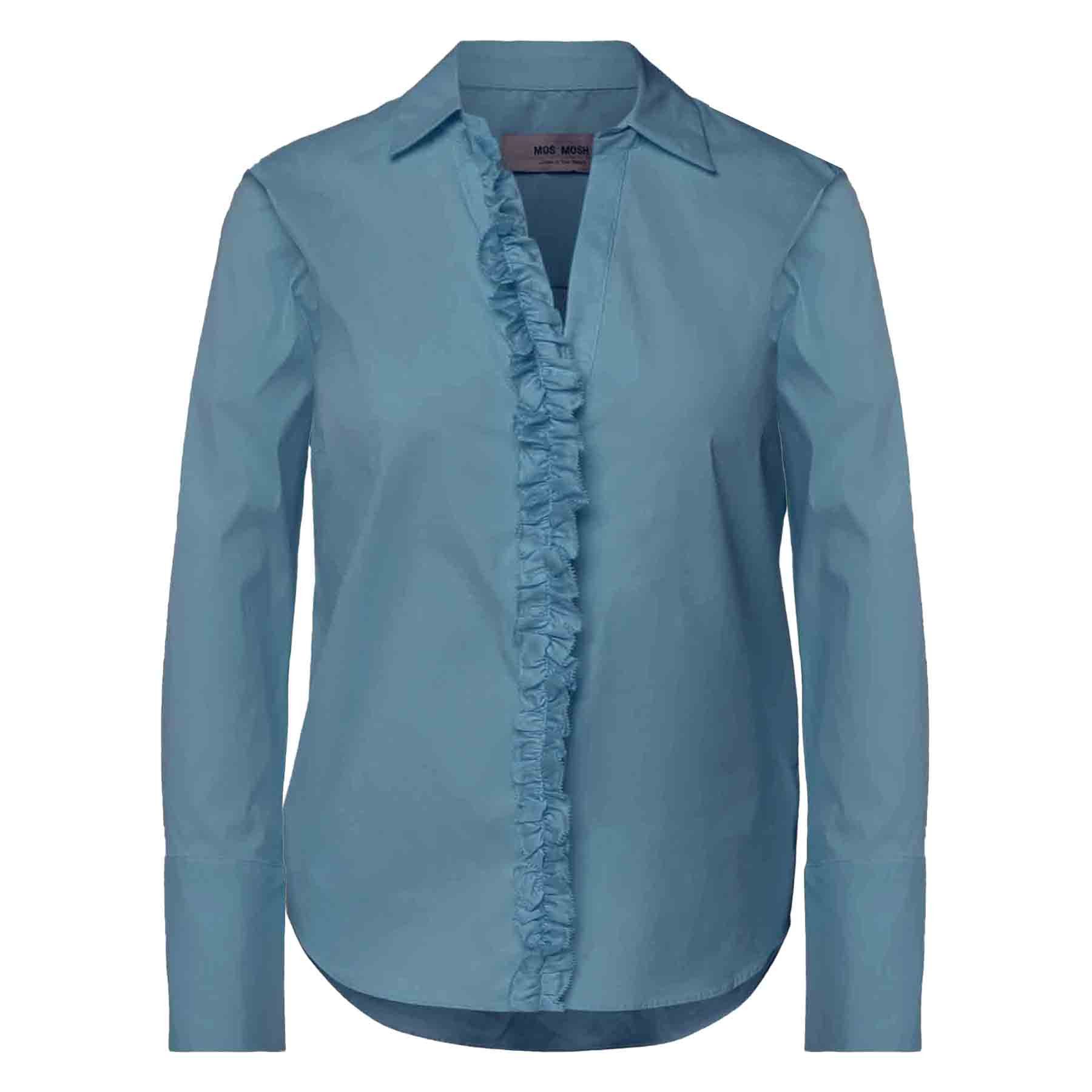 Langarmbluse Bluse SYBEL mit Baumwolle