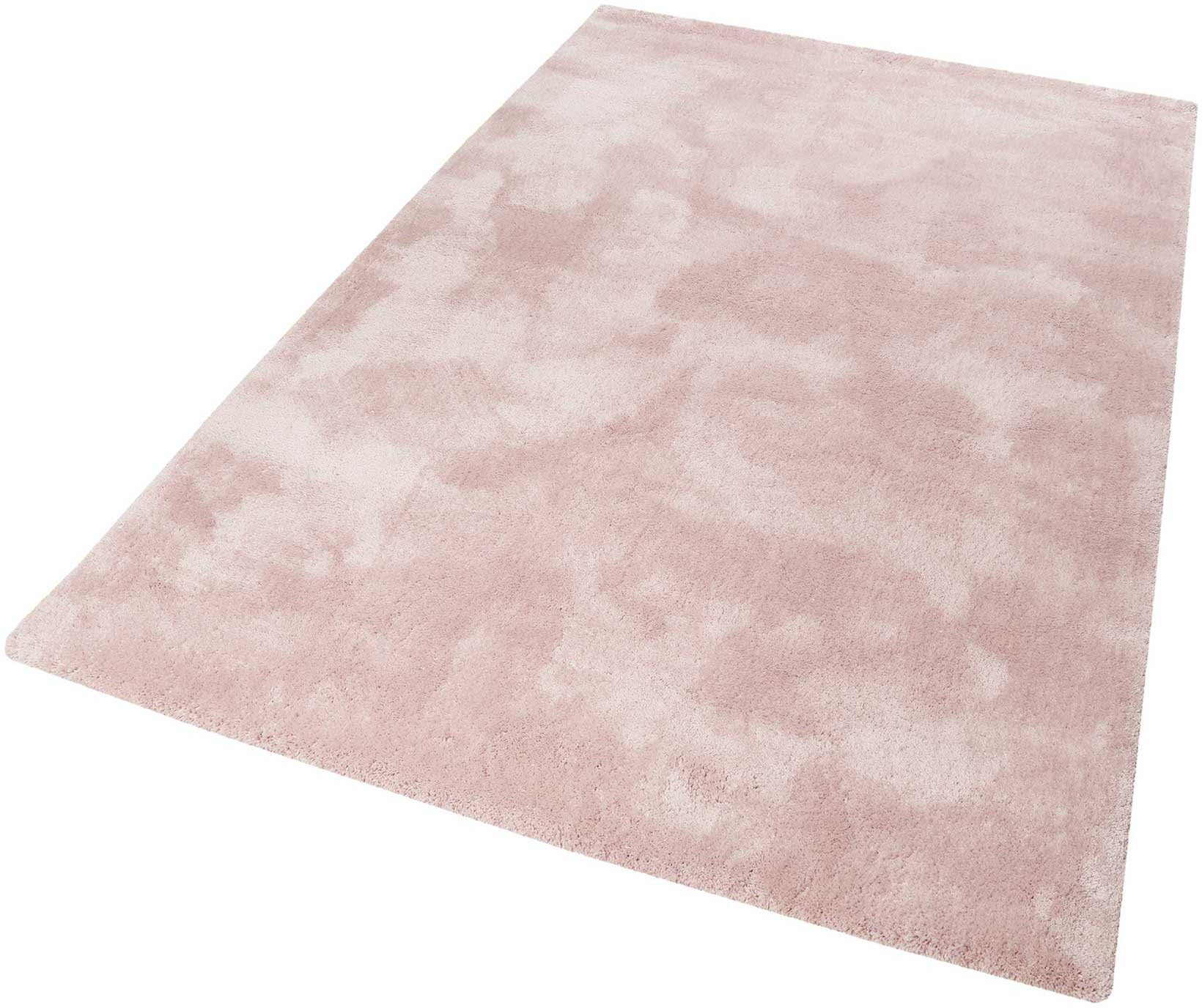 Hochflor-Teppich Relaxx, Esprit, rechteckig, Höhe: 25 mm, Wohnzimmer, sehr große Farbauswahl, weicher dichter Hochflor rosa