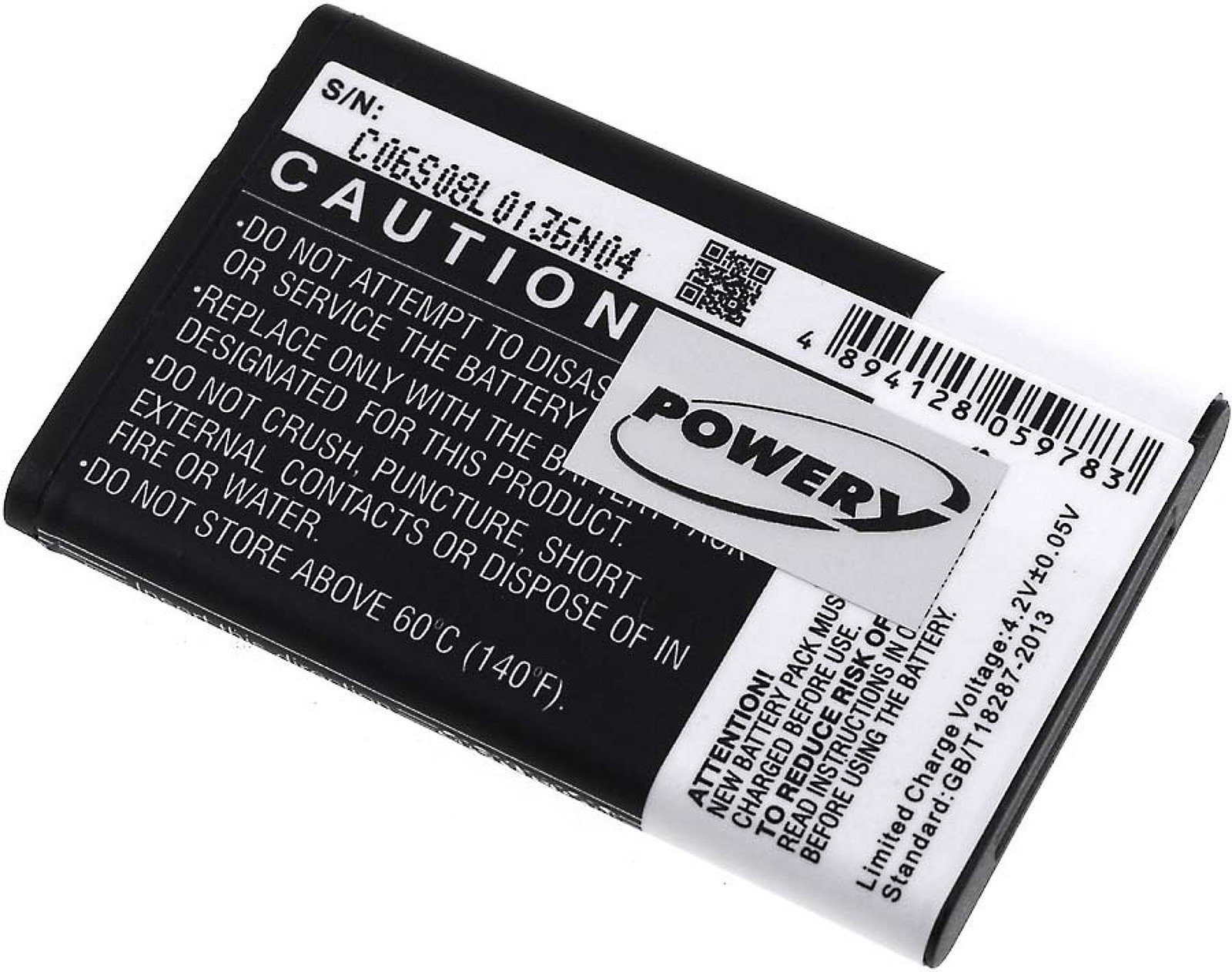 Powery Akku für Handy PhonEasy 332GSM (3.7 332, Handy-Akku PhoneEasy mAh Doro 1200 V)