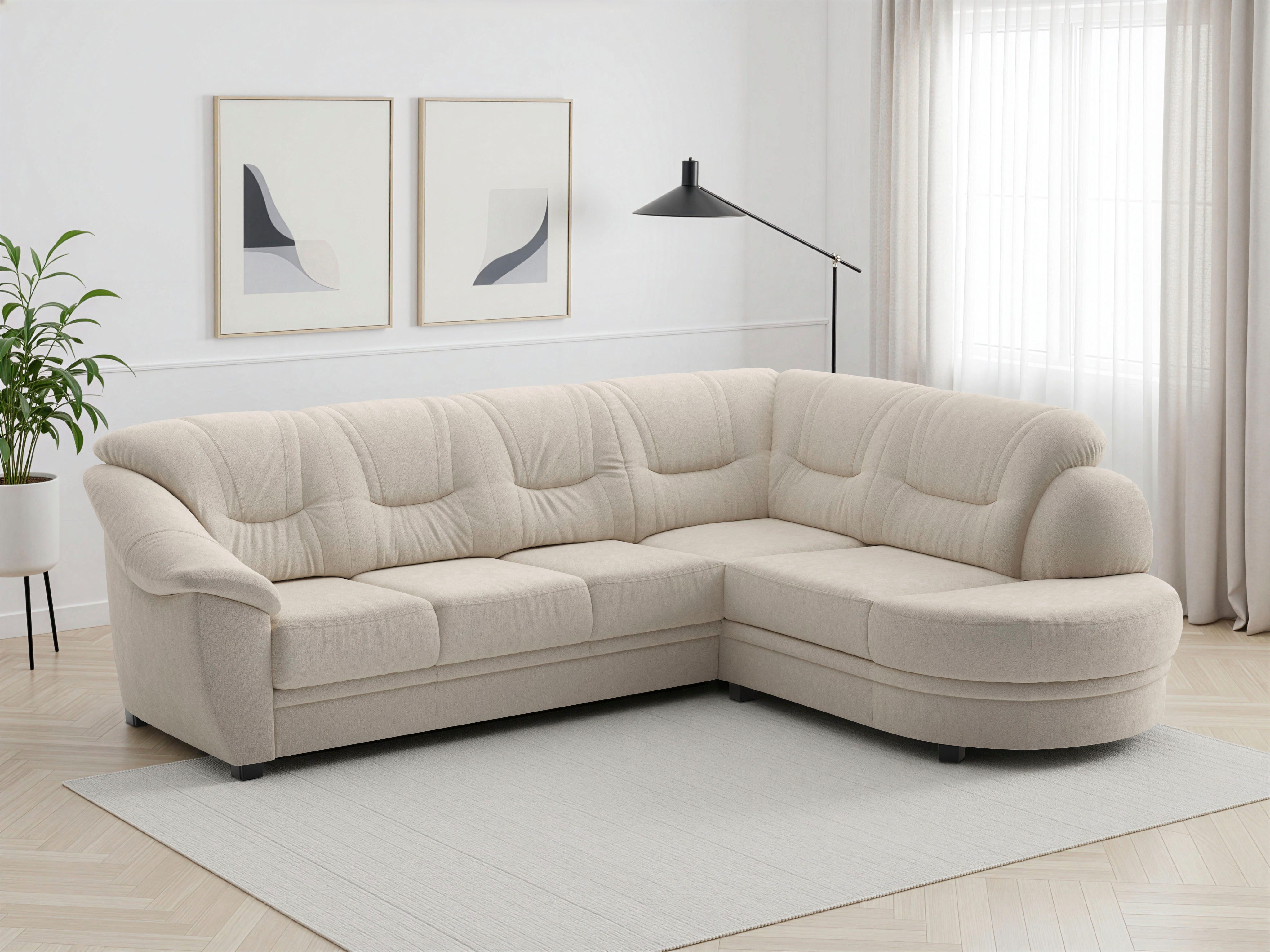 sit&more Ecksofa Savona, mit Federkern, optional mit Schlaffunktion