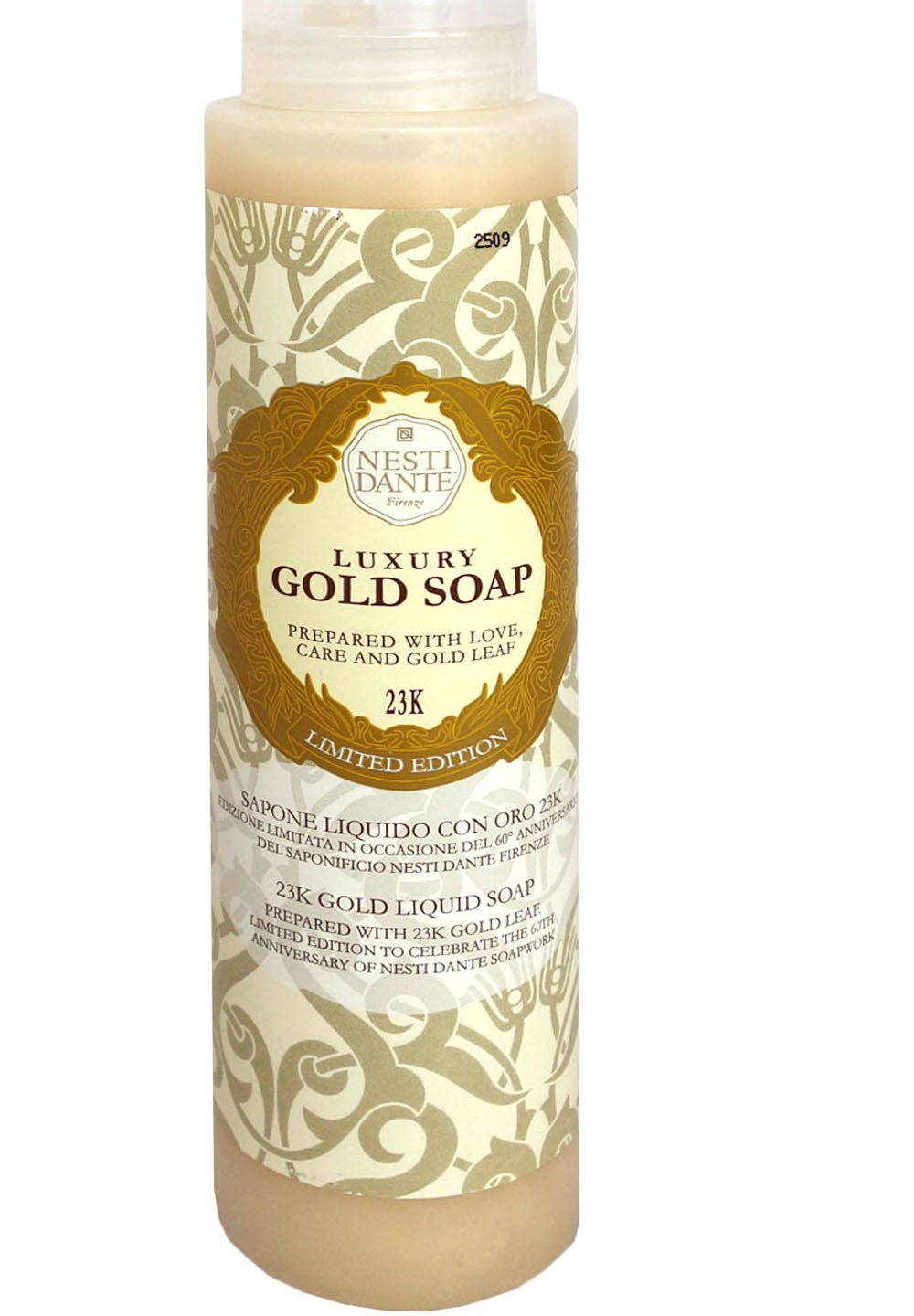 Nesti Dante Duschpflege Gold, Luxury Gold Shower Gel mit 23 Karat Gold 300 ml