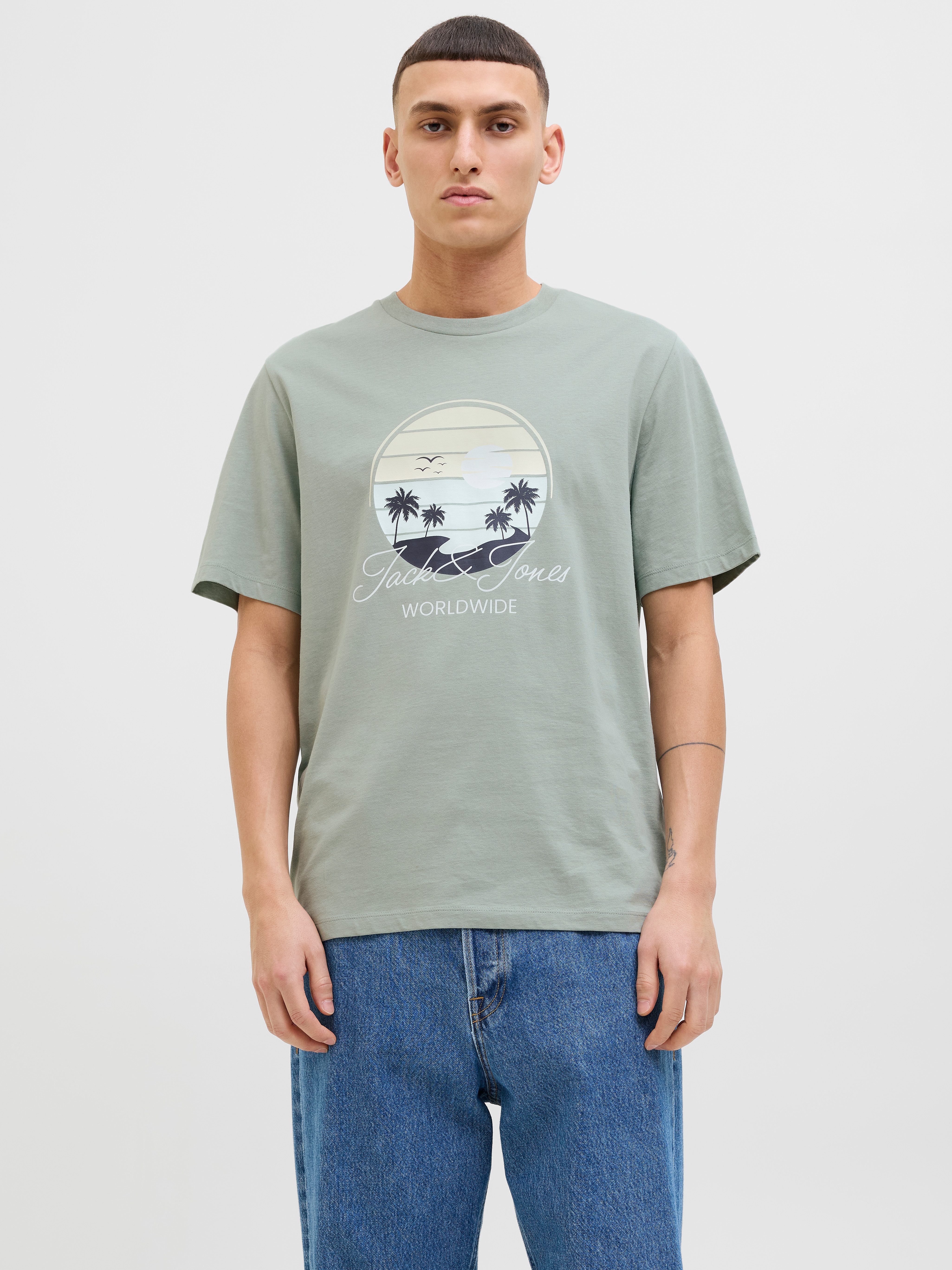 Jack & Jones Rundhalsshirt JJPALM TEE günstig online kaufen