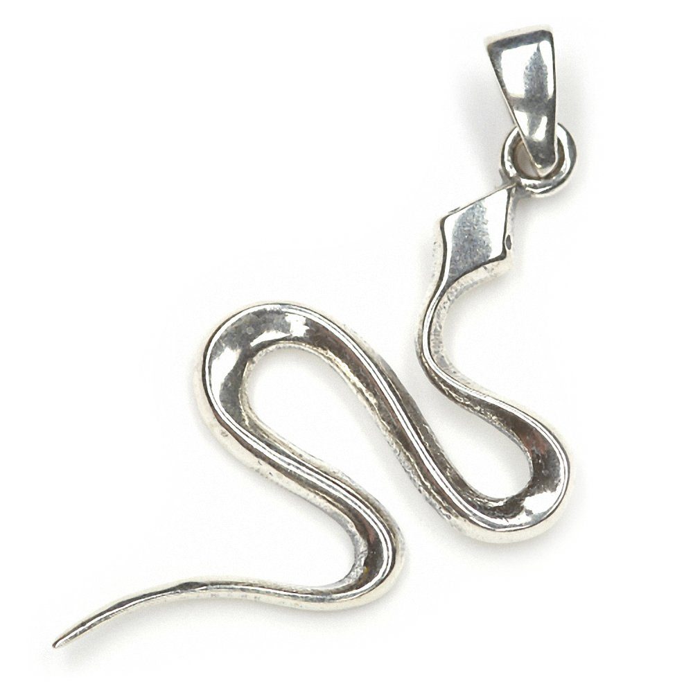 Kettenanhänger Kettenanhänger Schlange Tier 925 Silber 3,6cm Got
