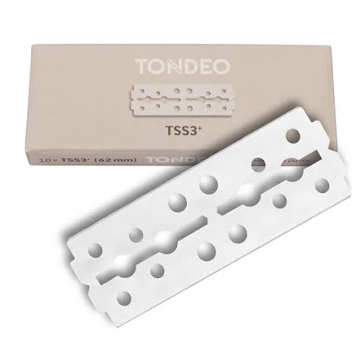 TONDEO Rasierklingen Tondeo TSS3+ Double Edge Klingen 10 Stück