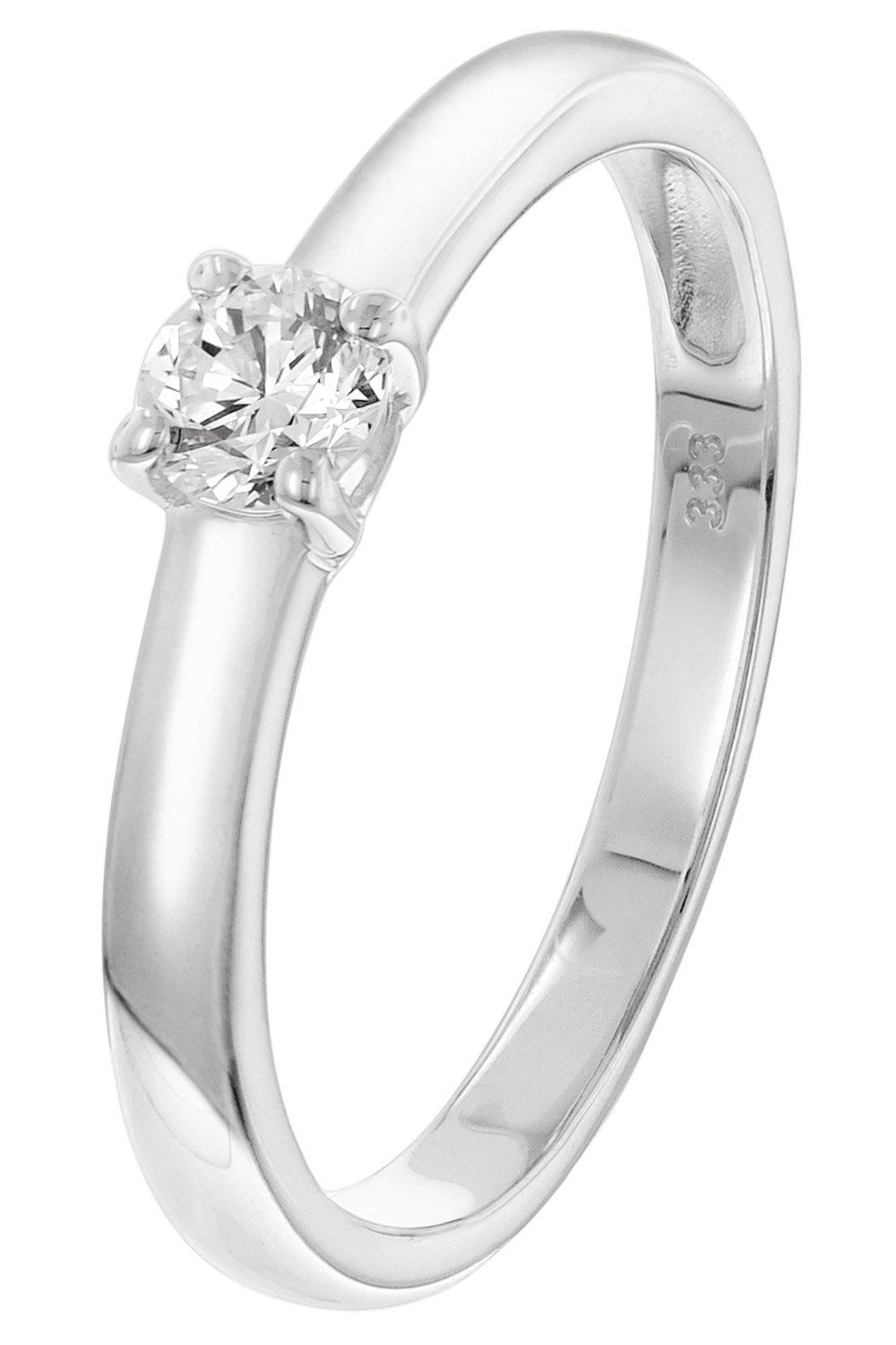 Solitärring Damenmit Lab Grown Diamant 0,25 ct. Weißgold 333/8K