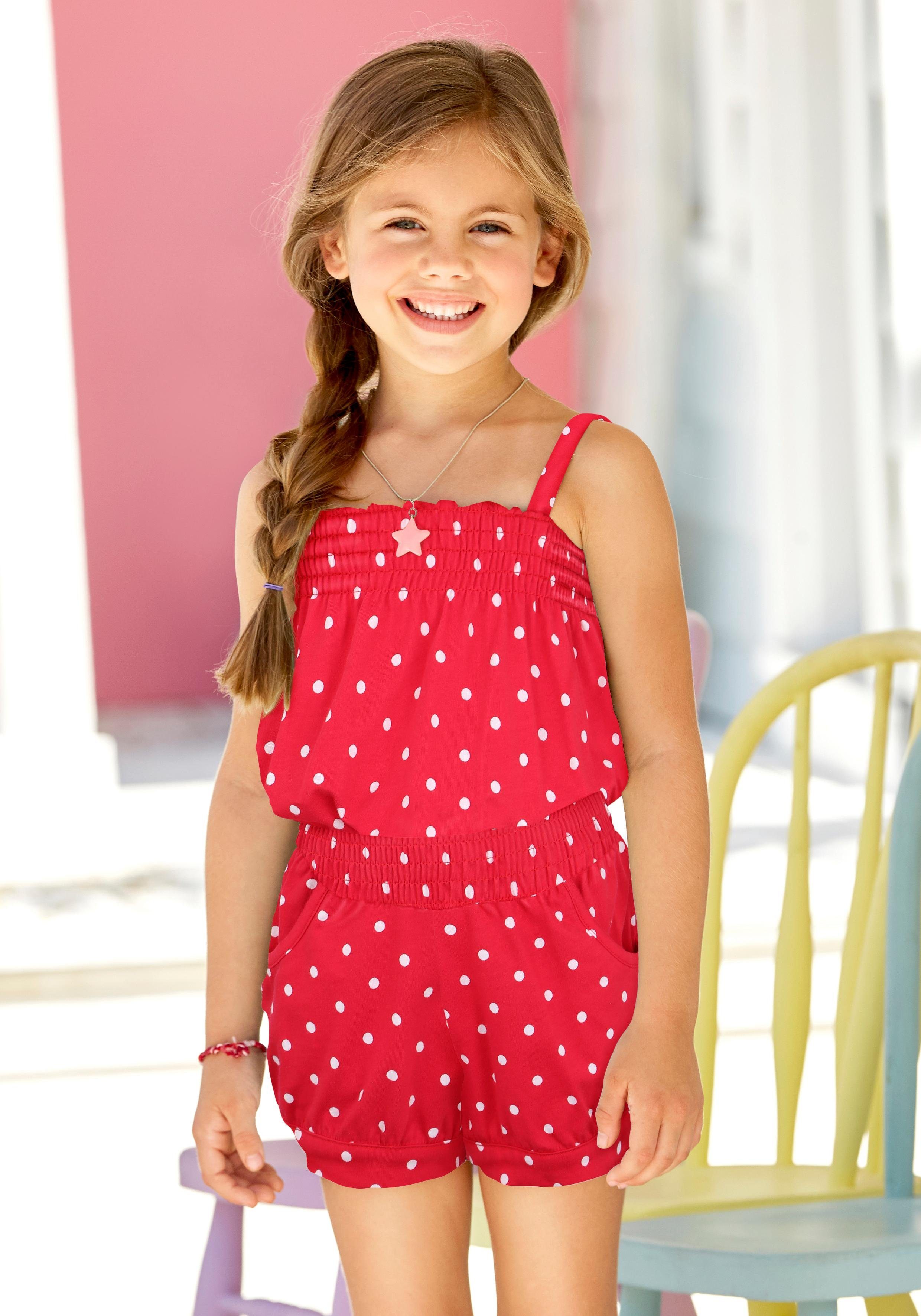 Kurzoverall für kleine Mädchen