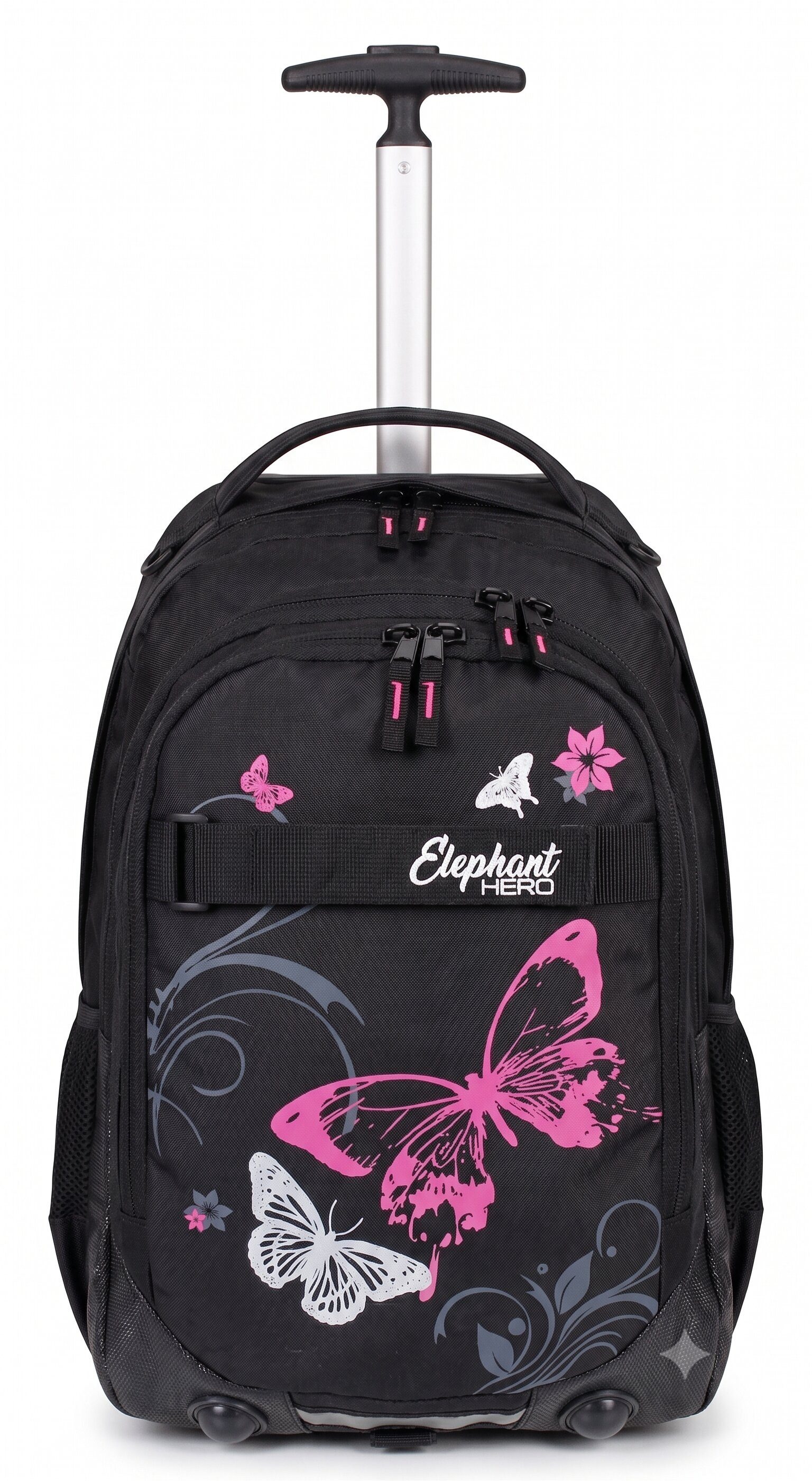 ELEPHANT Schulrucksack Trolley Hero Signature Schultrolley, Rucksacktrolley Schule Rucksack Rollen 3 Fächer Daypack Trolly