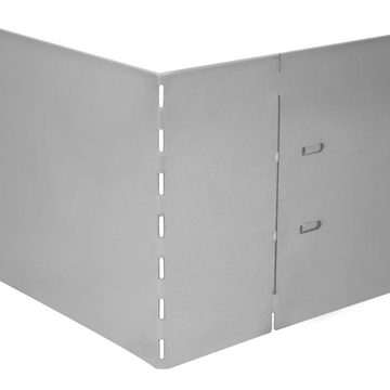 vidaXL Beetumrandung Flexible Rasenkante 5-er Set Verzinkter Stahl 100x14 cm
