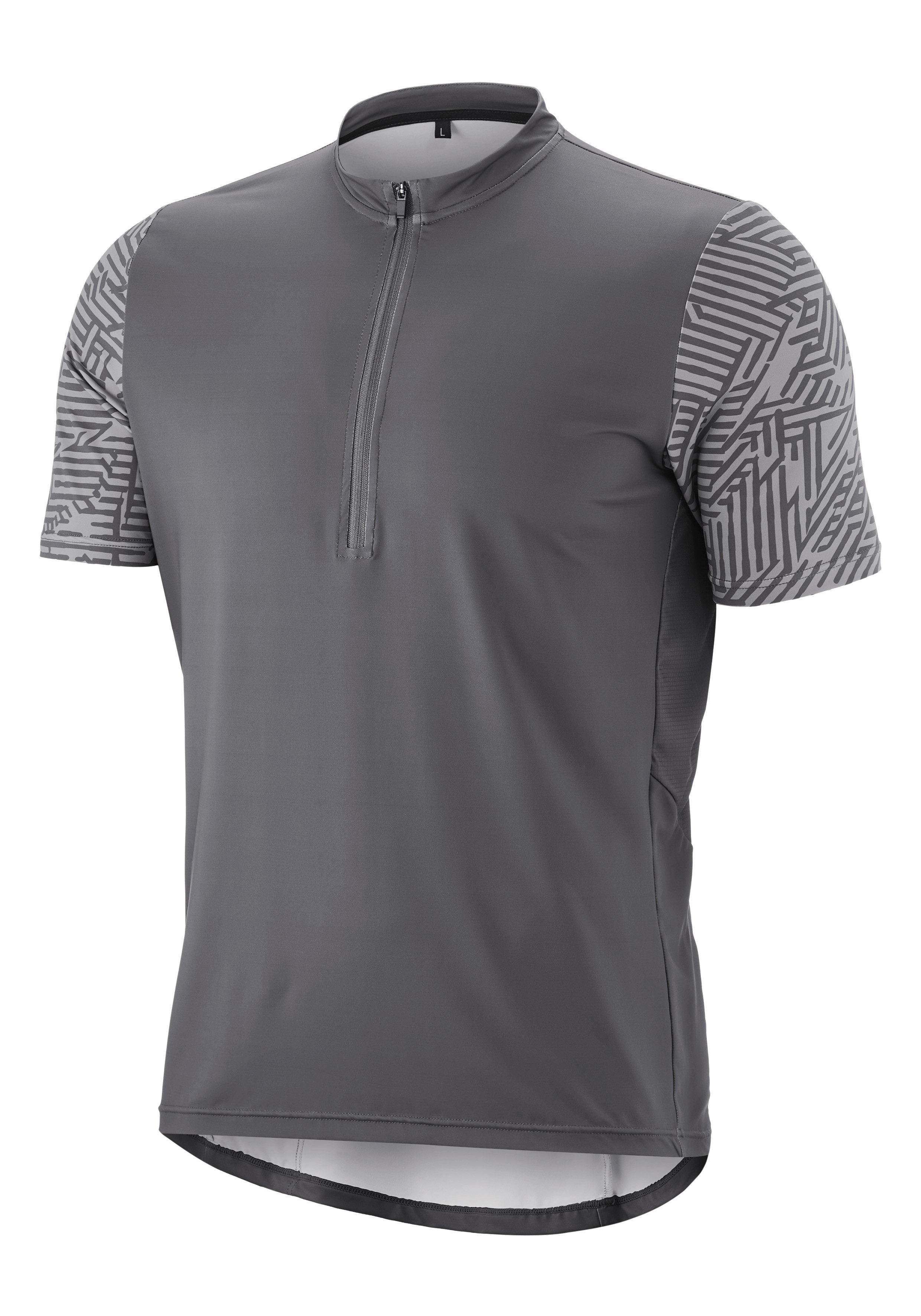 Gonso Radtrikot Adventure Jersey Halfzip M Herren Fahrradtrikot kurzarm, Rückentasche mit RV, Quick-Dry, Slim Fit