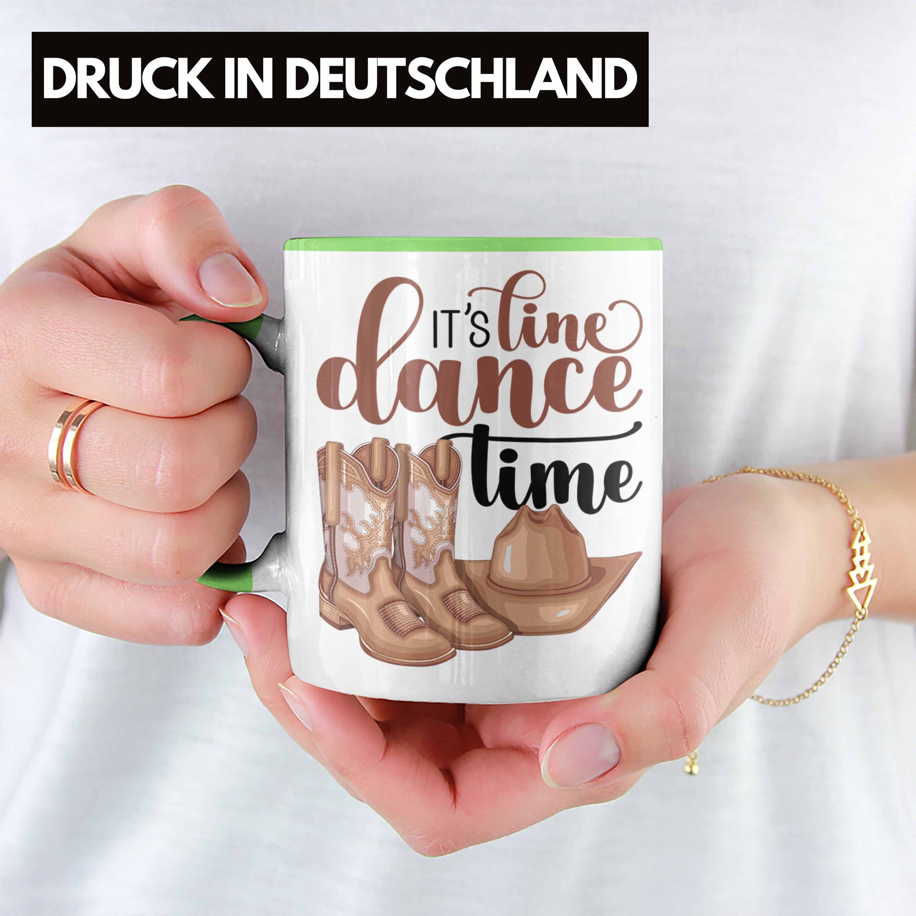 Frauen Grün Tasse Linedancerin It's Geschenk Linceda Linedance Geschenkidee Trendation Tasse