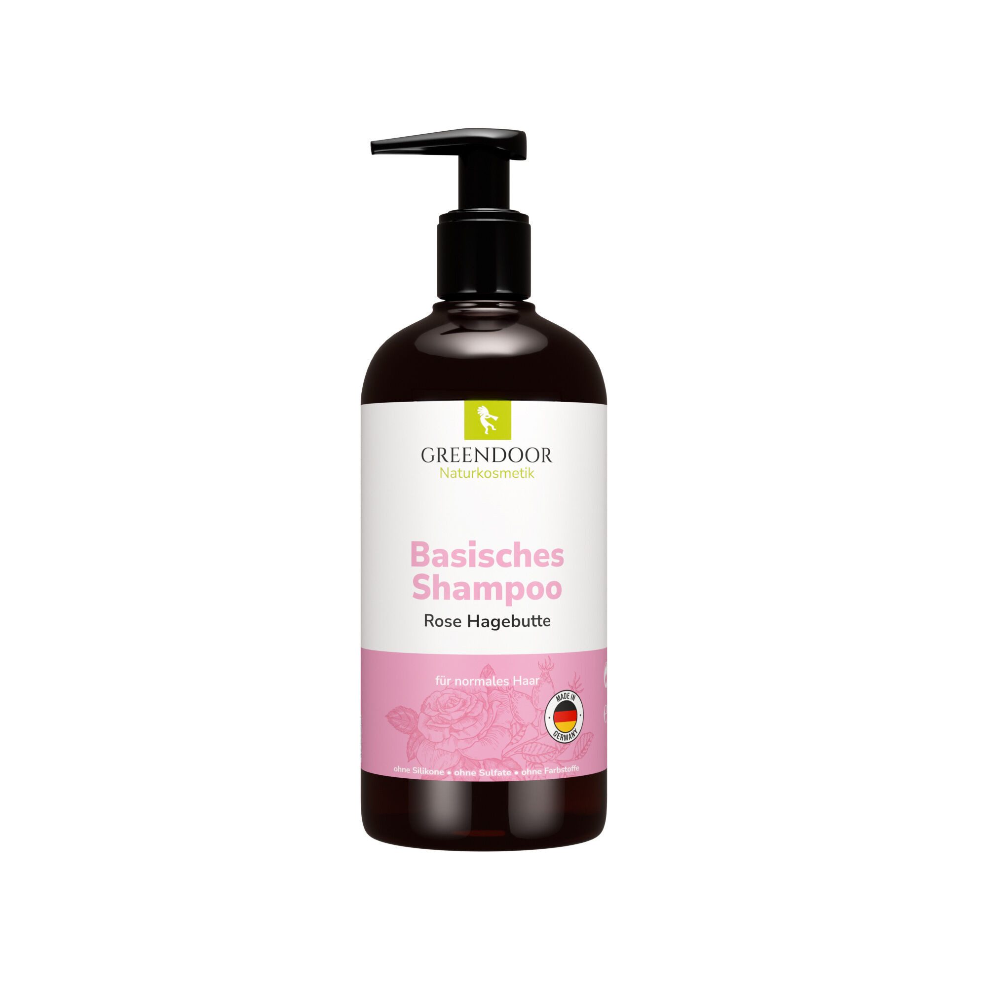 GREENDOOR Duschgel Basisches Shampoo Rose Hagebutte