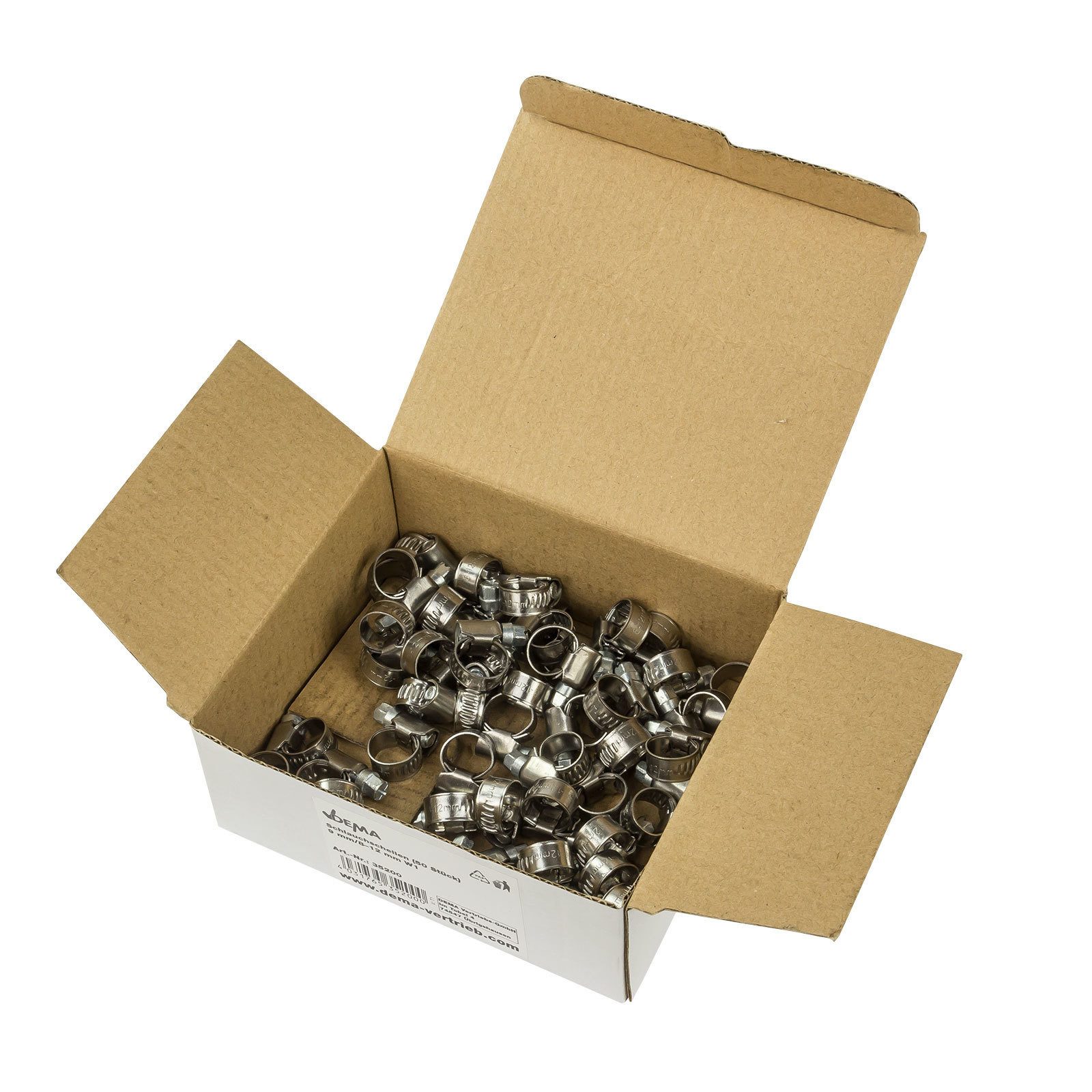 DEMA Schlauchschelle Хомуты 9mm/8-12mm W1, (50-St)