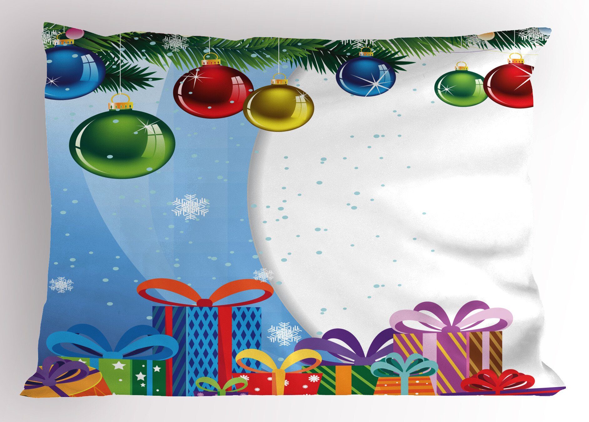 Kissenbezüge Dekorativer Standard King Size Gedruckter Kissenbezug, Abakuhaus (1 Stück), Weihnachten Wunderkisten Ball
