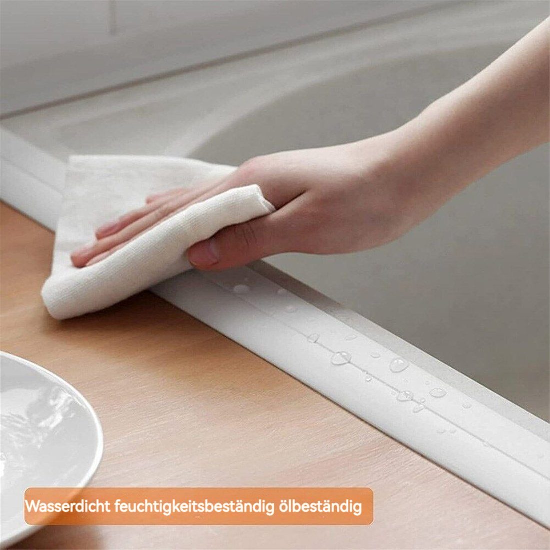 Wannendichtband WanneKüche Badezimmer breit Klebeband selbstklebend Dusche DÖRÖY 3.8cm