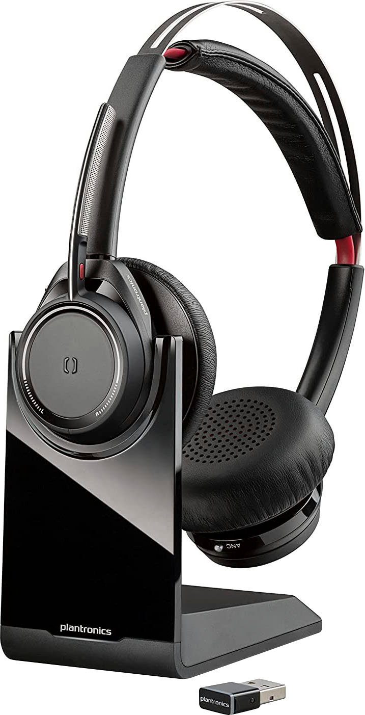Voyager Wireless-Headset UC Poly Bluetooth) Focus (Noise-Cancelling,