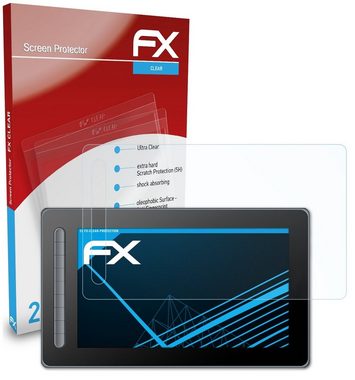 atFoliX Schutzfolie Displayschutz für XP-PEN Artist 13 2. Generation, (2 Folien), Ultraklar und hartbeschichtet