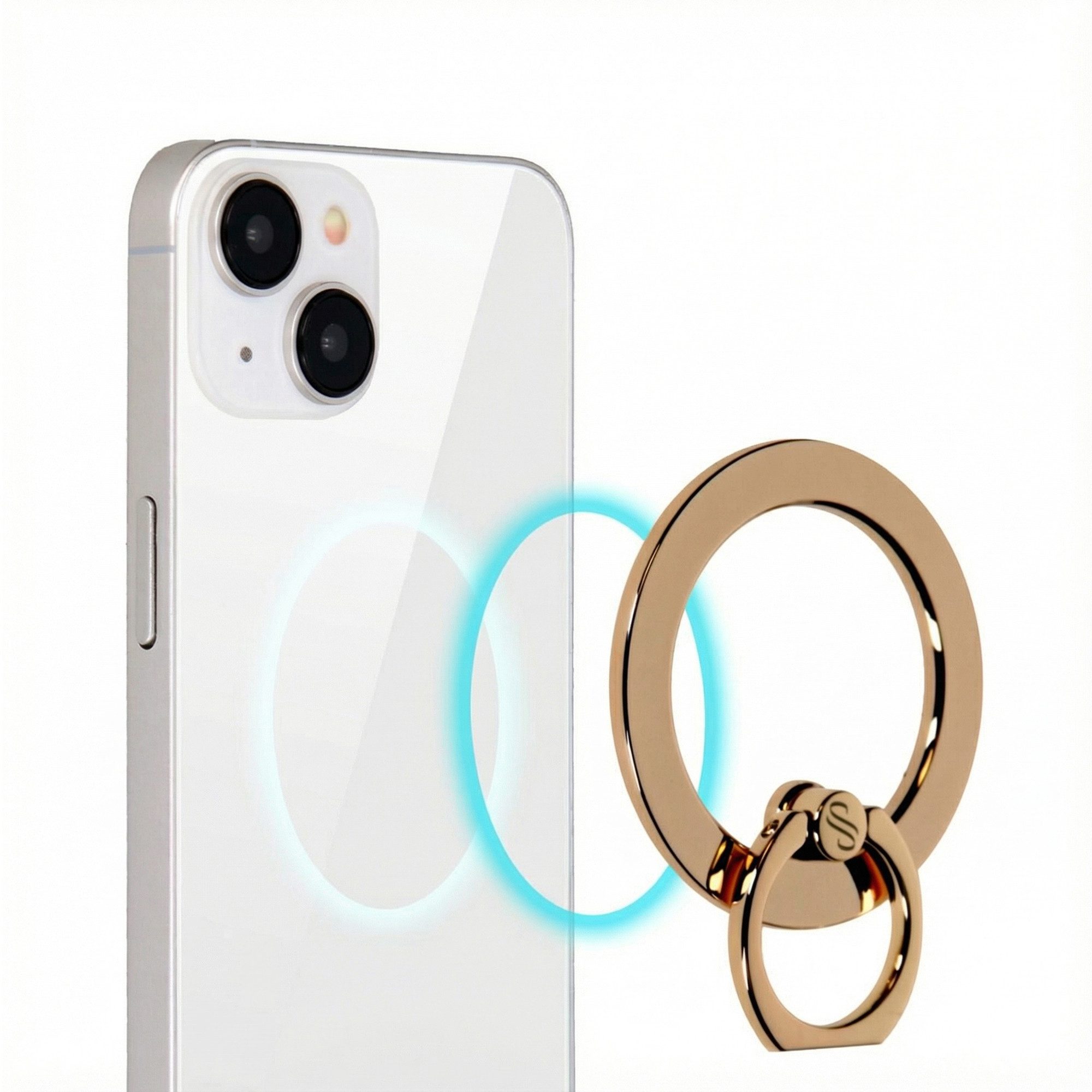 Selencia Popsockets Selencia Handyringe MagSafe - Gold, (1-tlg)