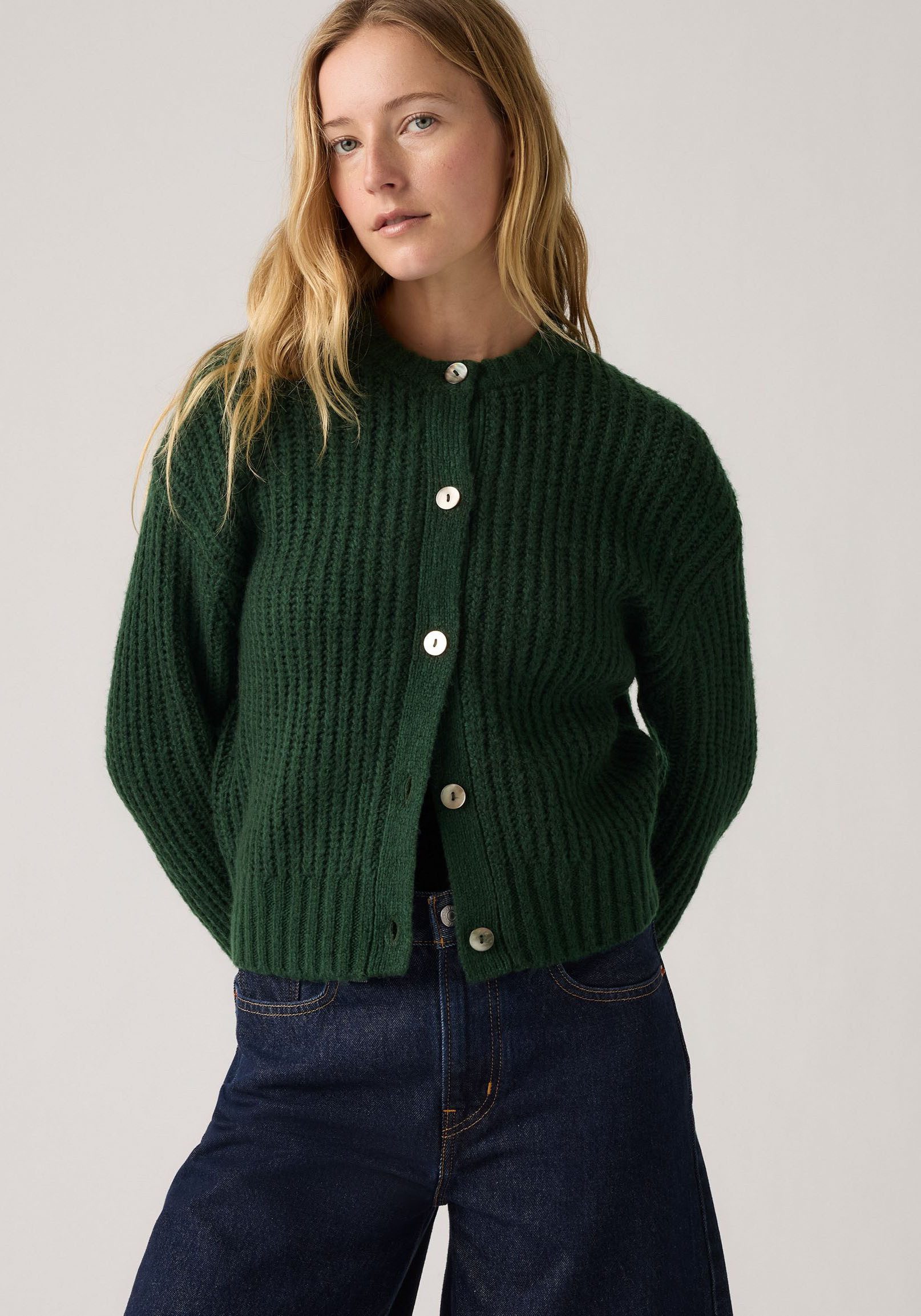 Levi's® Strickjacke Wärmender, pflegeleichter Materialmix günstig online kaufen