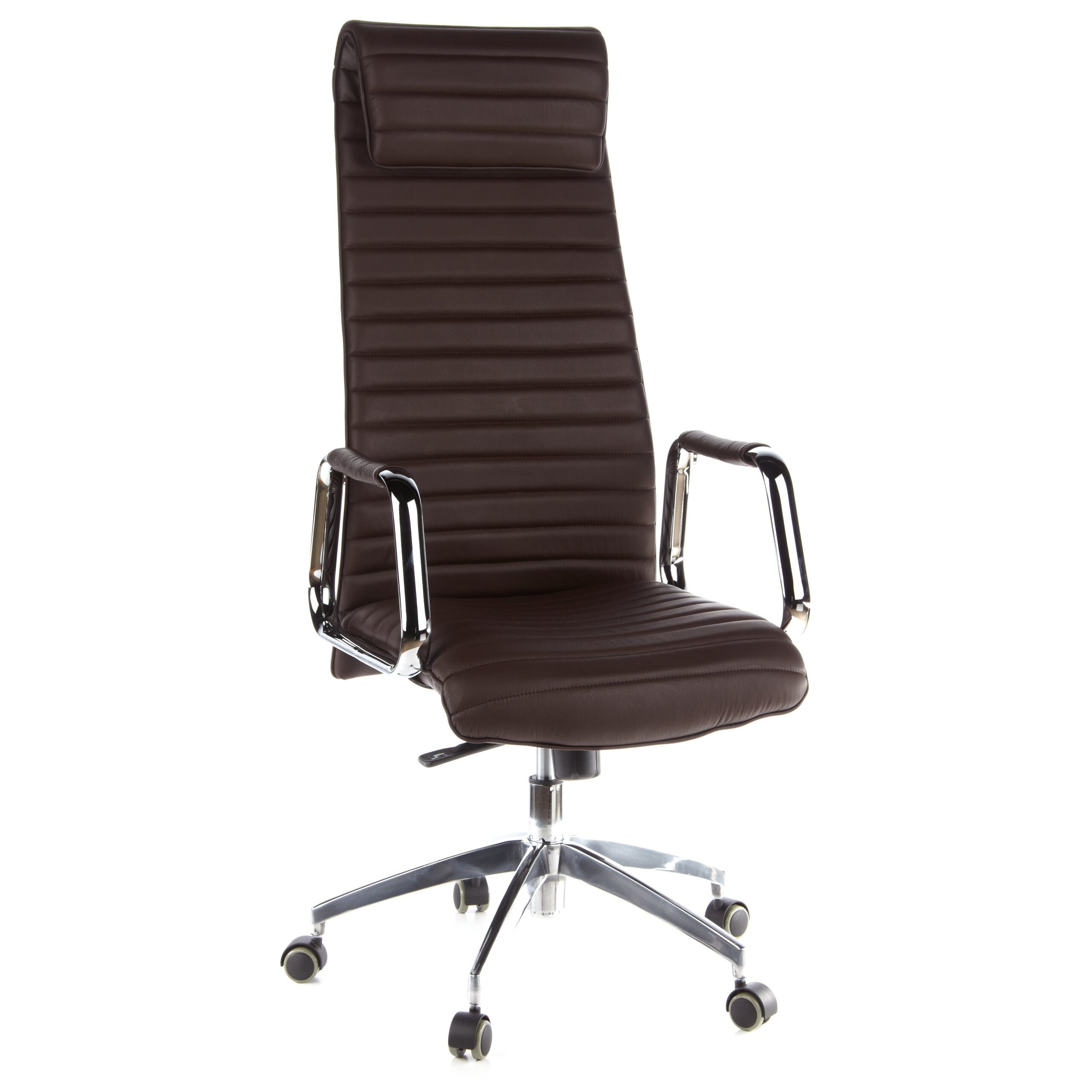 hjh OFFICE Drehstuhl Luxus Chefsessel Aspera 20 Leder mit Armlehnen (1 St), Profi Bürostuhl Schreibtischstuhl ergonomisch