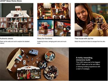 LEGO® Spielbausteine Konstruktions-Spielset Ideas 21330 Home Alone - Kevin allein zu Haus, (Packung, 3955 St), Material: Kunststoff