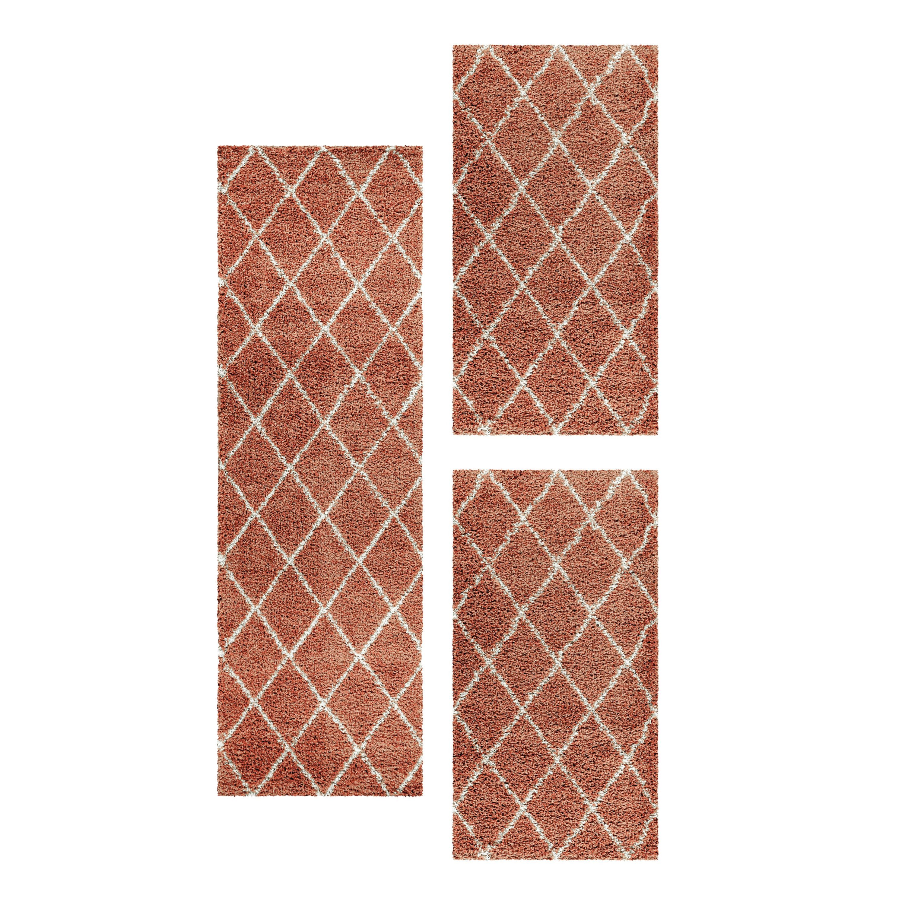 Carpettex Hochflor-Bettumrandung Geometrisch Design, Höhe 30 günstig online kaufen