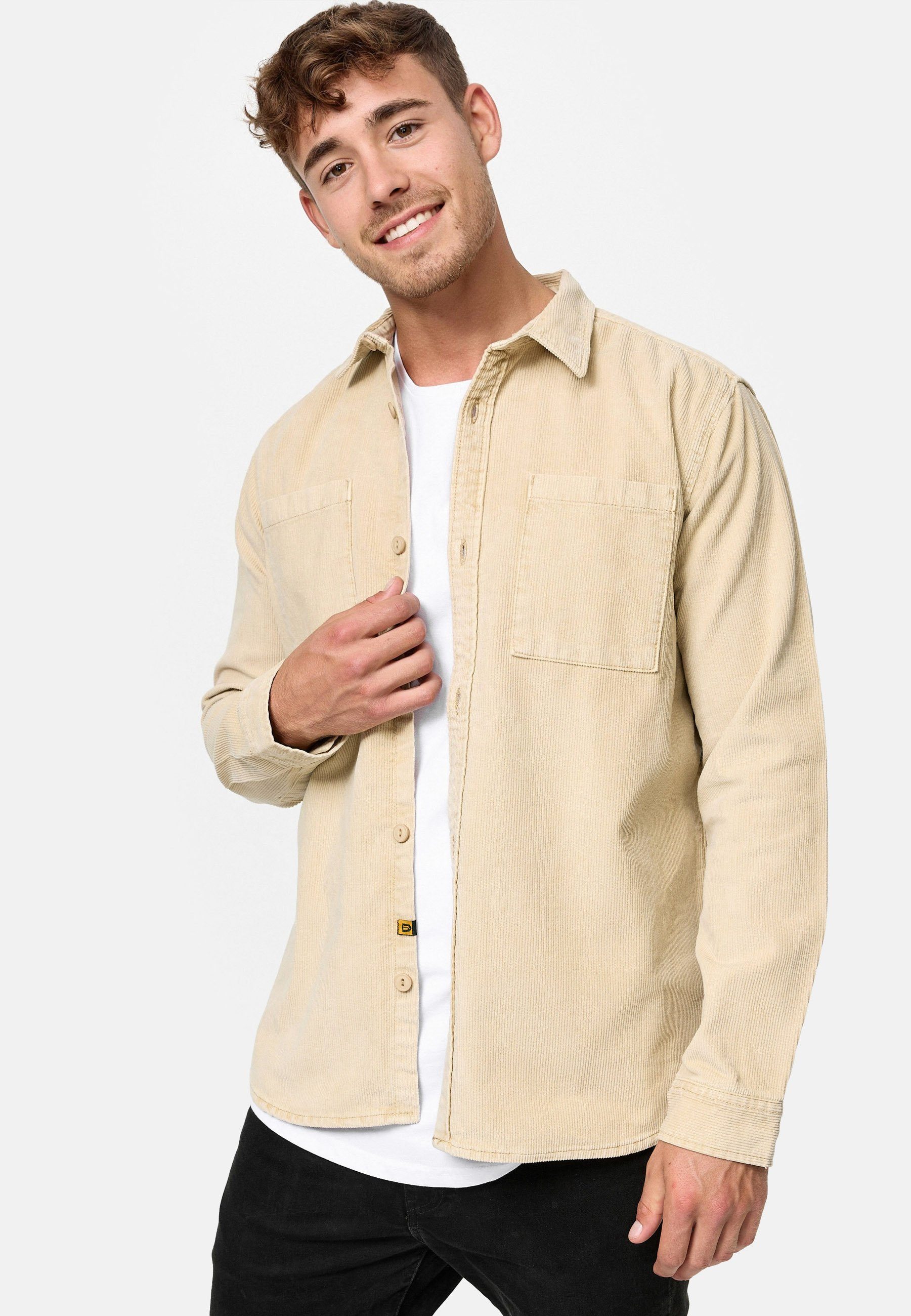 Indicode Langarmhemd Herren Thyge Herrenhemd Langarm günstig online kaufen