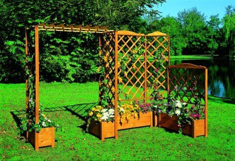 Pflanzkasten Botanica mit Spalier 210 cm x 69 cm x 32 cm günstig online kaufen
