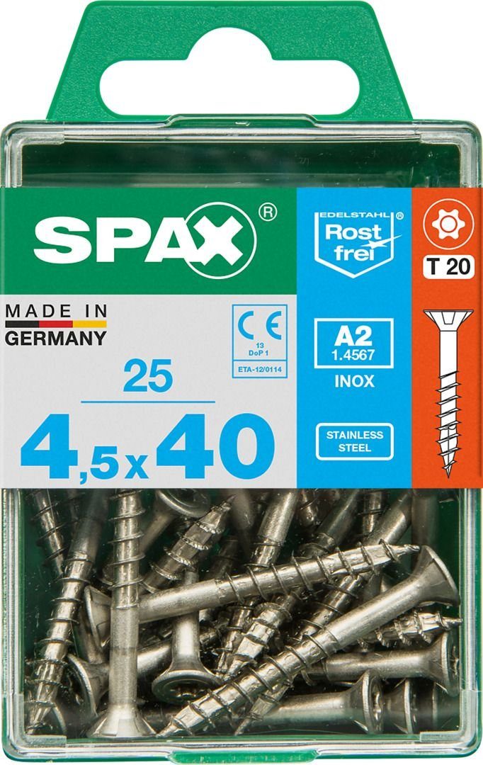 SPAX Holzbauschraube Spax Universalschrauben 4.5 x 40 mm TX 20 - 25
