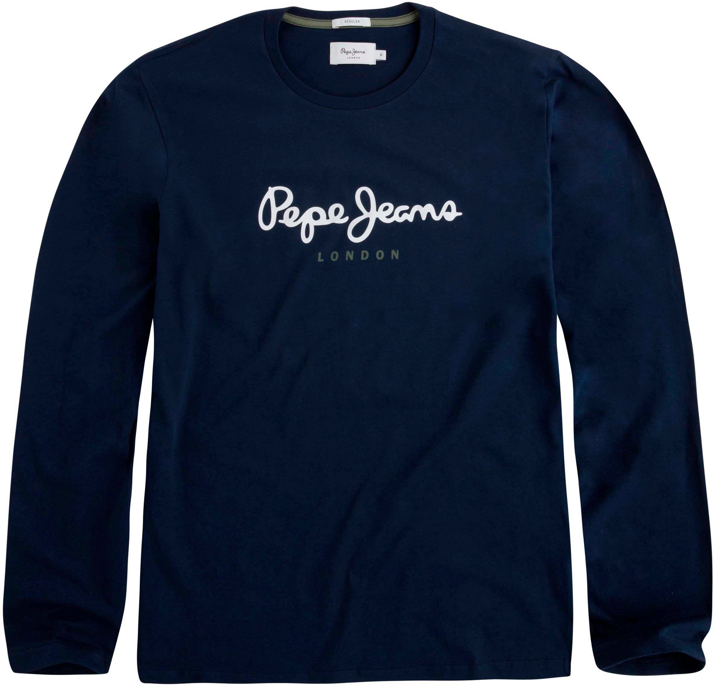 Pepe Jeans Langarmshirt EGGO LONG. Reduzierter Preis € 25,99. Unverbindliche Preisempfehlung € 35,00