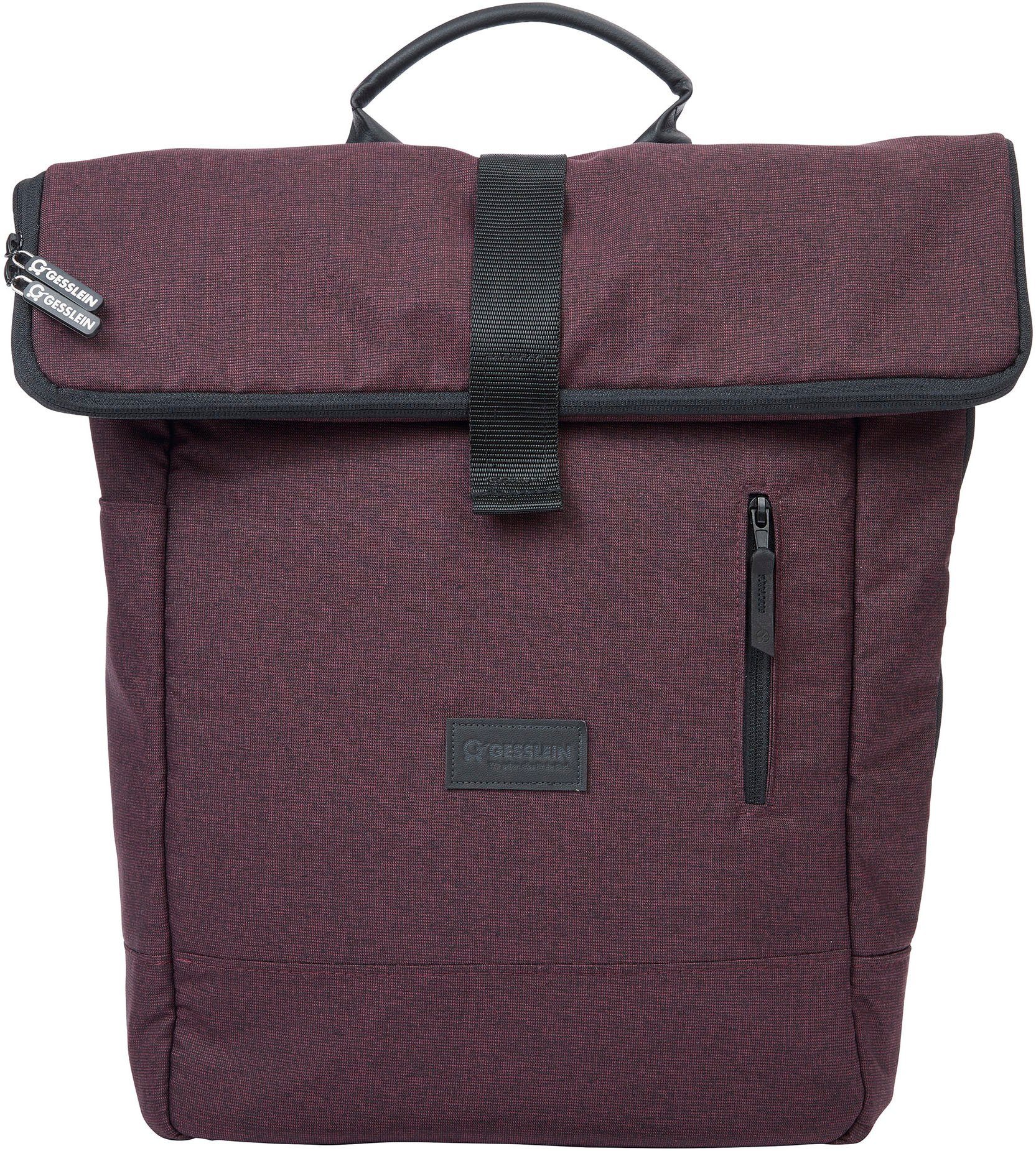 Gesslein Wickelrucksack N°6, beere, Made in Germany