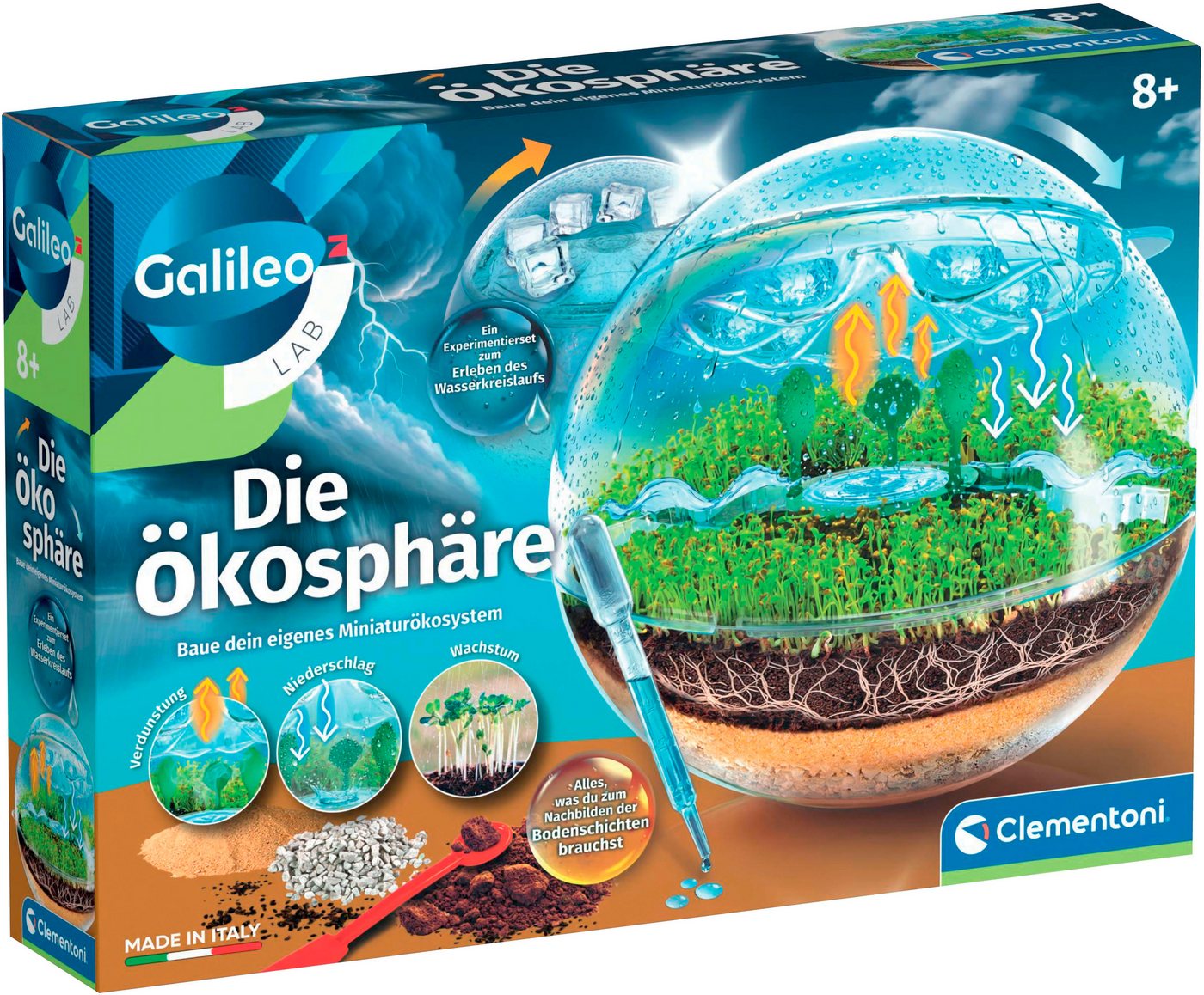 Clementoni® Experimentierkasten Galileo, Die Ökosphäre, Made in Europe