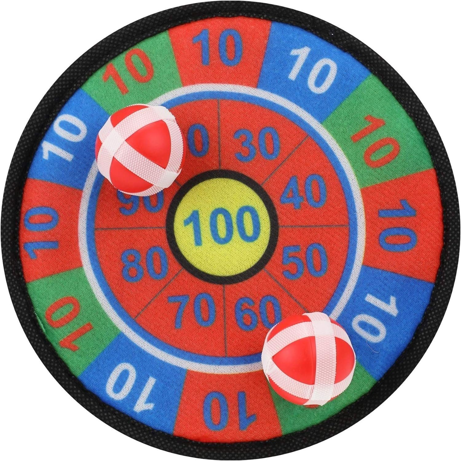 Spiel Mini Dartscheibe Klettband 18cm inkl 2 Bälle