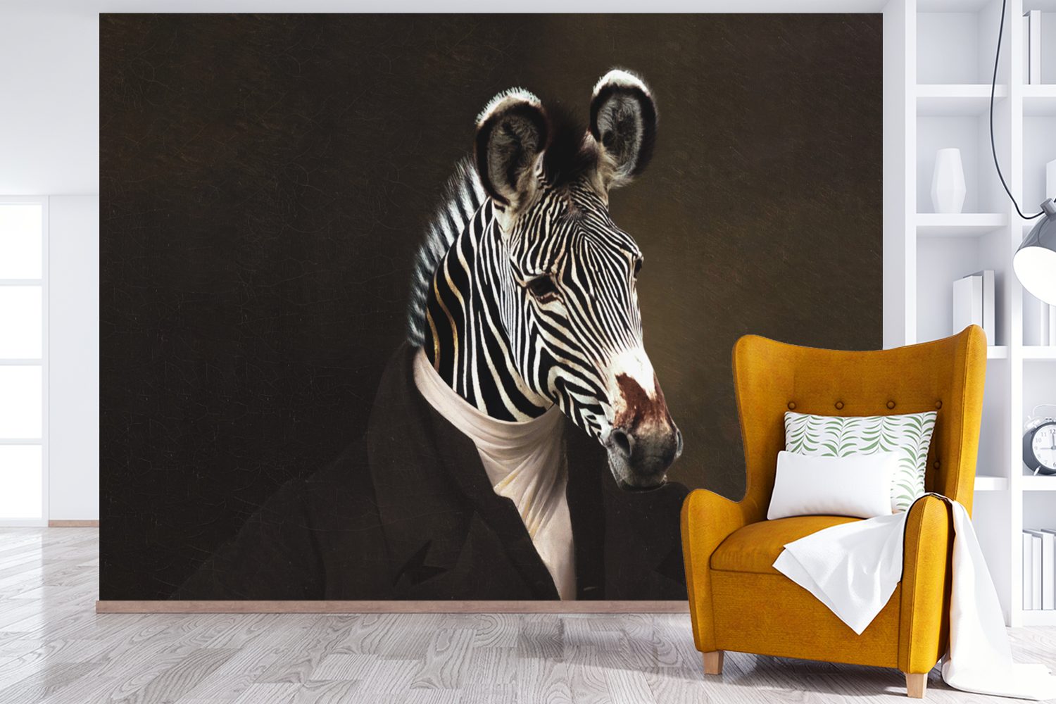 Kinderzimmer, Wallpaper bedruckt, Wohnzimmer, Tapete Zebra für - Fototapete - Tierkopf, Vinyl MuchoWow (6 Malerei Schlafzimmer, Matt, St),