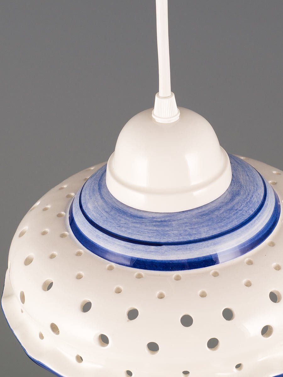Helios Leuchten Pendelleuchte Küchenlampe Keramik, Keramiklampe, Deckenlampe, Hängelampe, für Küche Esstisch, handgefertigt handbemalt – Bild 5 von 5
