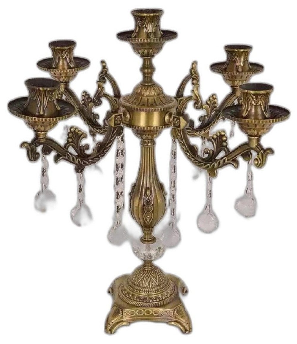 Xlmoebel Kerzenständer Luxuriöser Kristallkerzenhalter Nachtlicht Wohnzimmer modern in Gold (1 St., Kerzenständer), Hergestellt in Europa