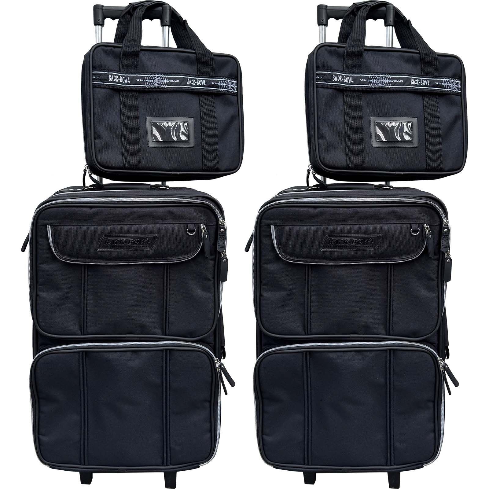 BURI Koffer 2x Koffer Stoffkoffer Trolley Koffer Reisekoffer Tasche Reisetasche