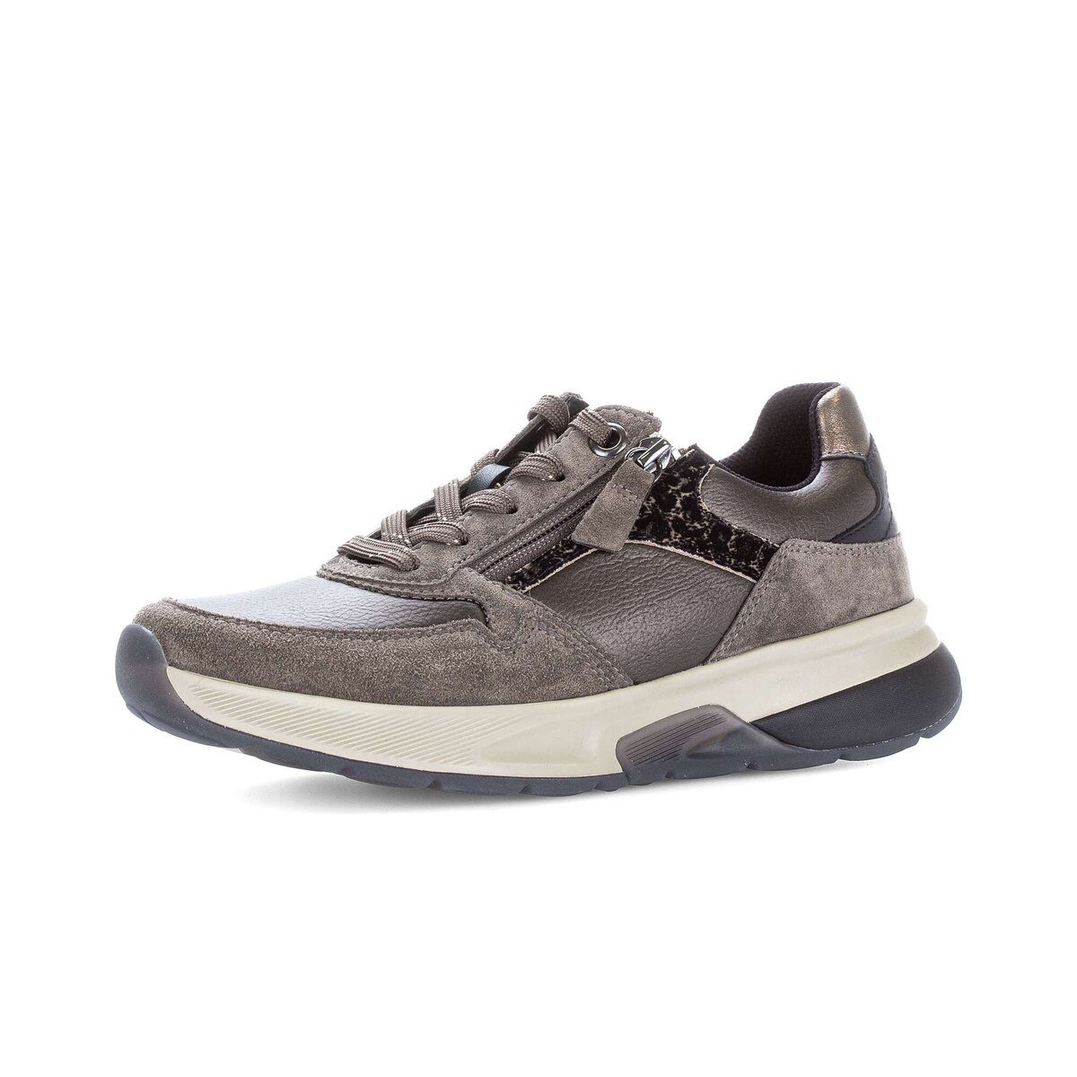 Sneaker low Materialmix Leder/Lederimitat Sneaker