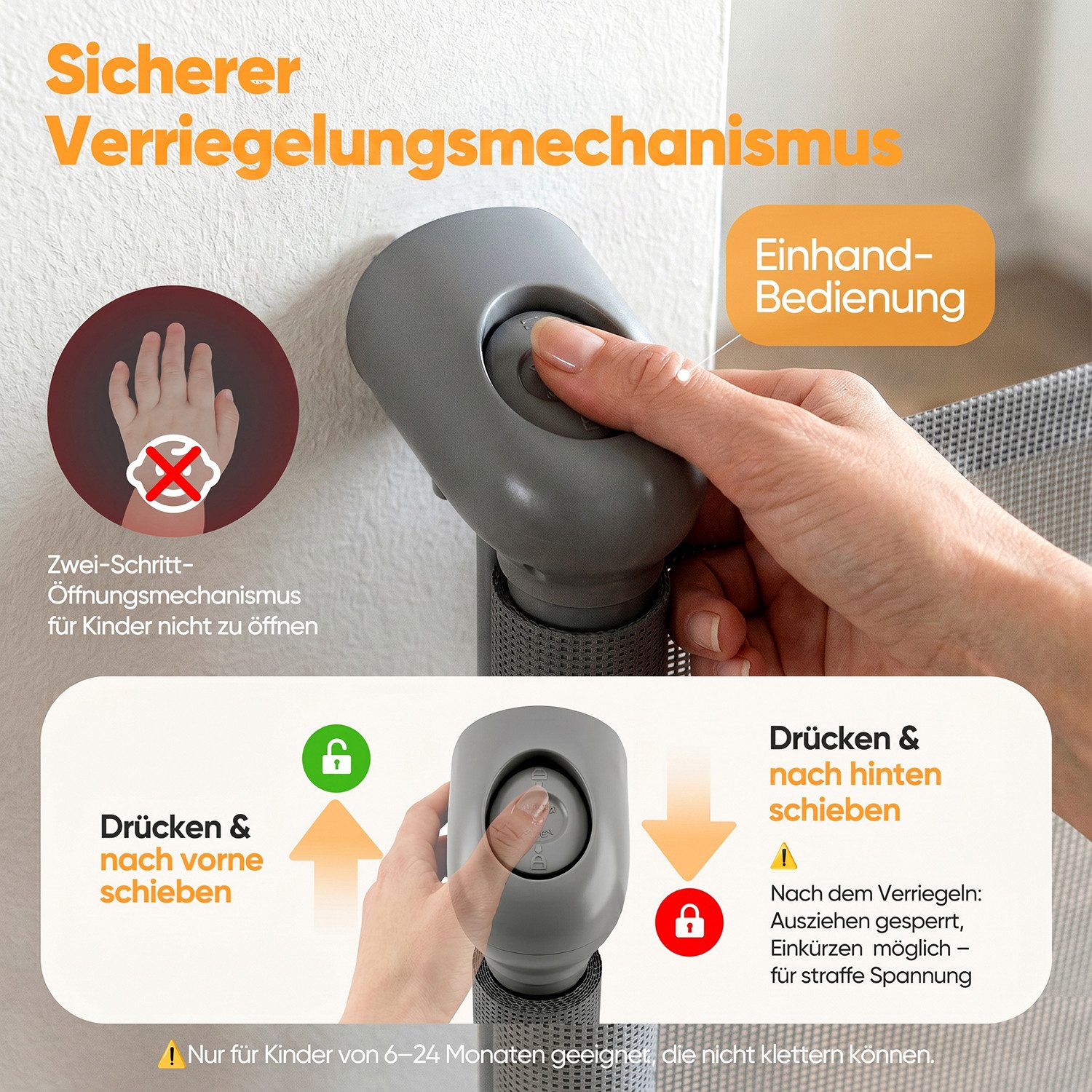 Sekey Treppenschutzgitter Treppenschutzgitter ausziehbar Absperrgitter Hund Kinder Schutzgitter (2 St), 0–150 cm Grau, 2 Stück, mit Bohren, geeignet für Innen & Außen