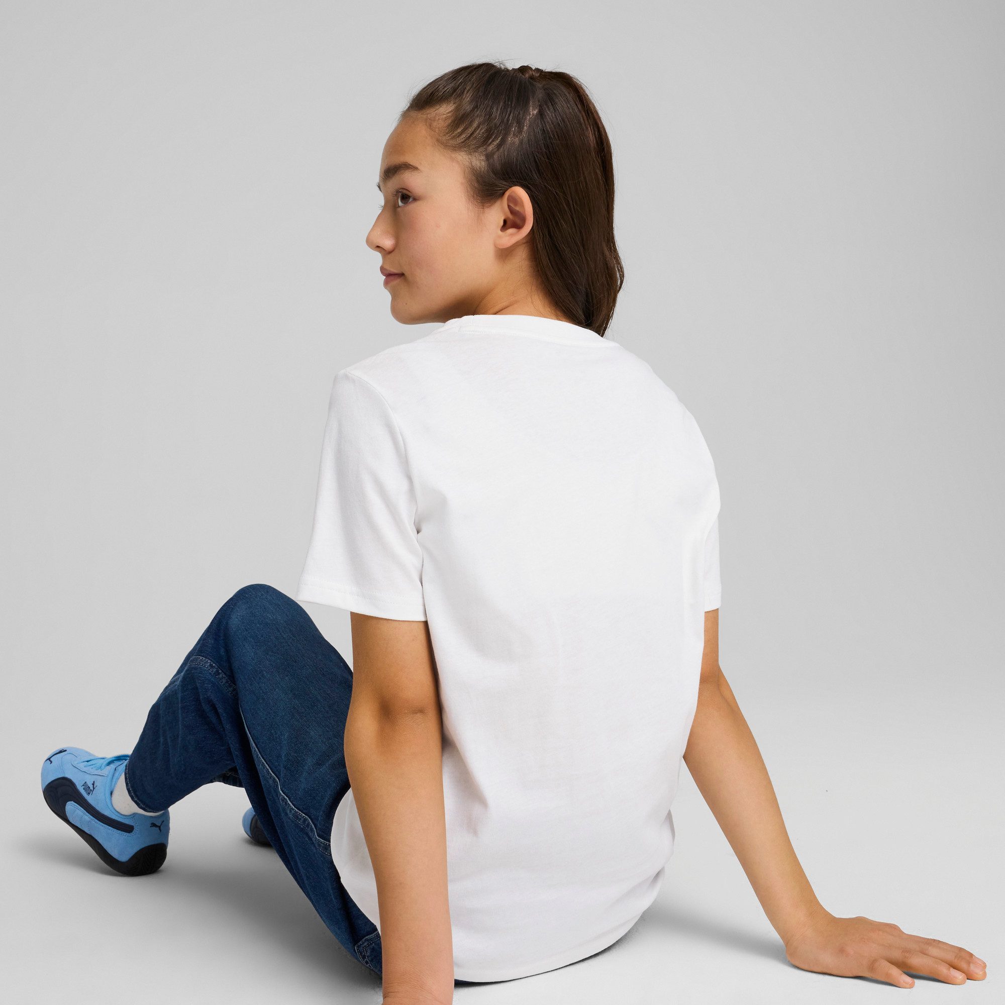 PUMA T-Shirt ESS NO 1 LOGO TEE G Regular Fit, Kurzarm, mit Kapuze, mit Logodruck – Bild 2 von 5