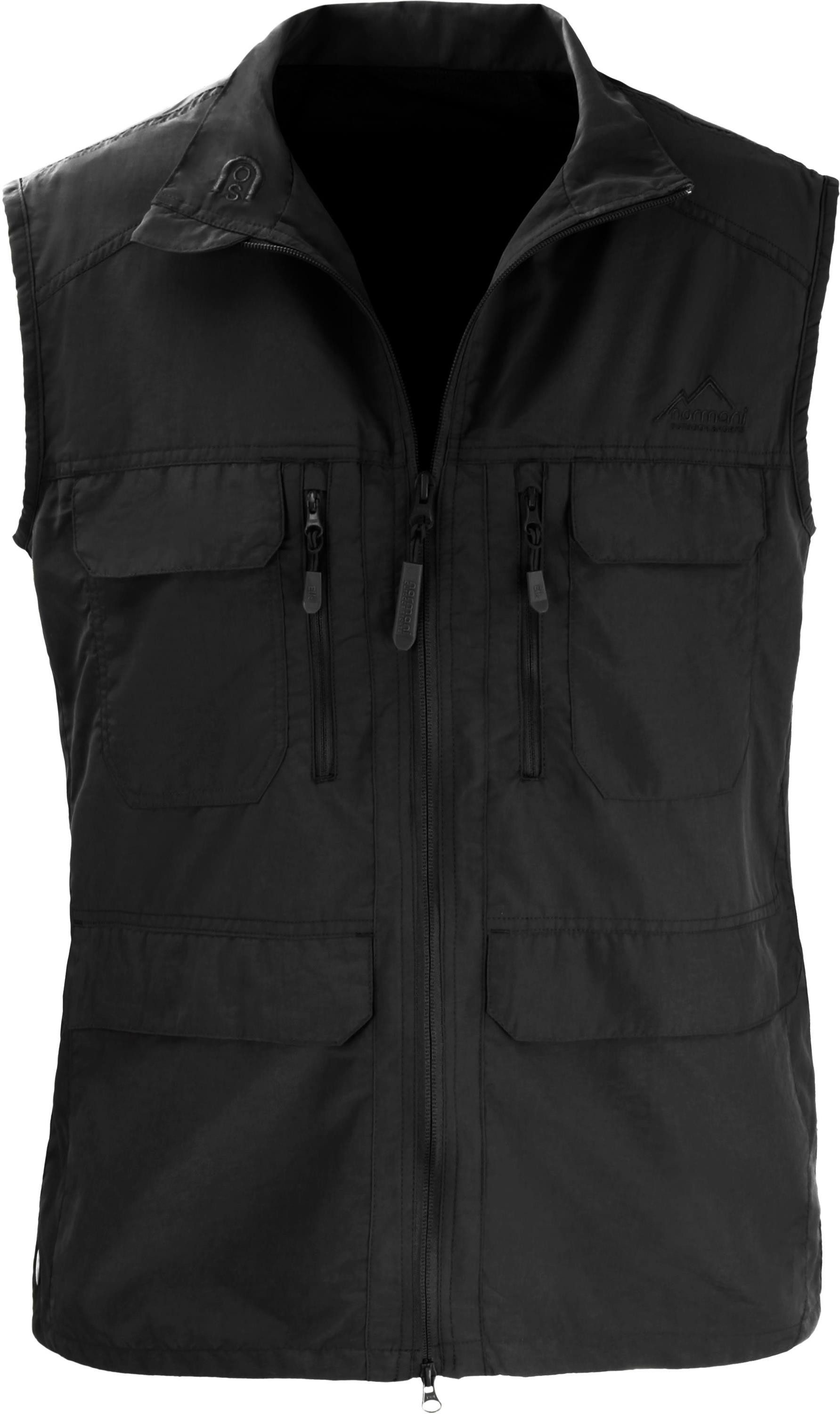 normani Funktionsweste Herren Outdoor Weste Deer leichte Sommerweste mit Sonnenschutzfaktor 50+ - Insgesamt 10 Taschen