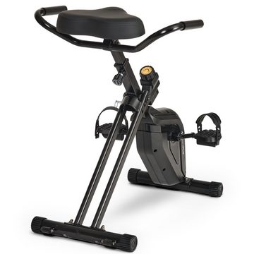 SportPlus Heimtrainer SP-DB-1100-B-i, Heimtrainer klappbar, Trimmrad, Desk Bike Heimtrainer, X-Bike