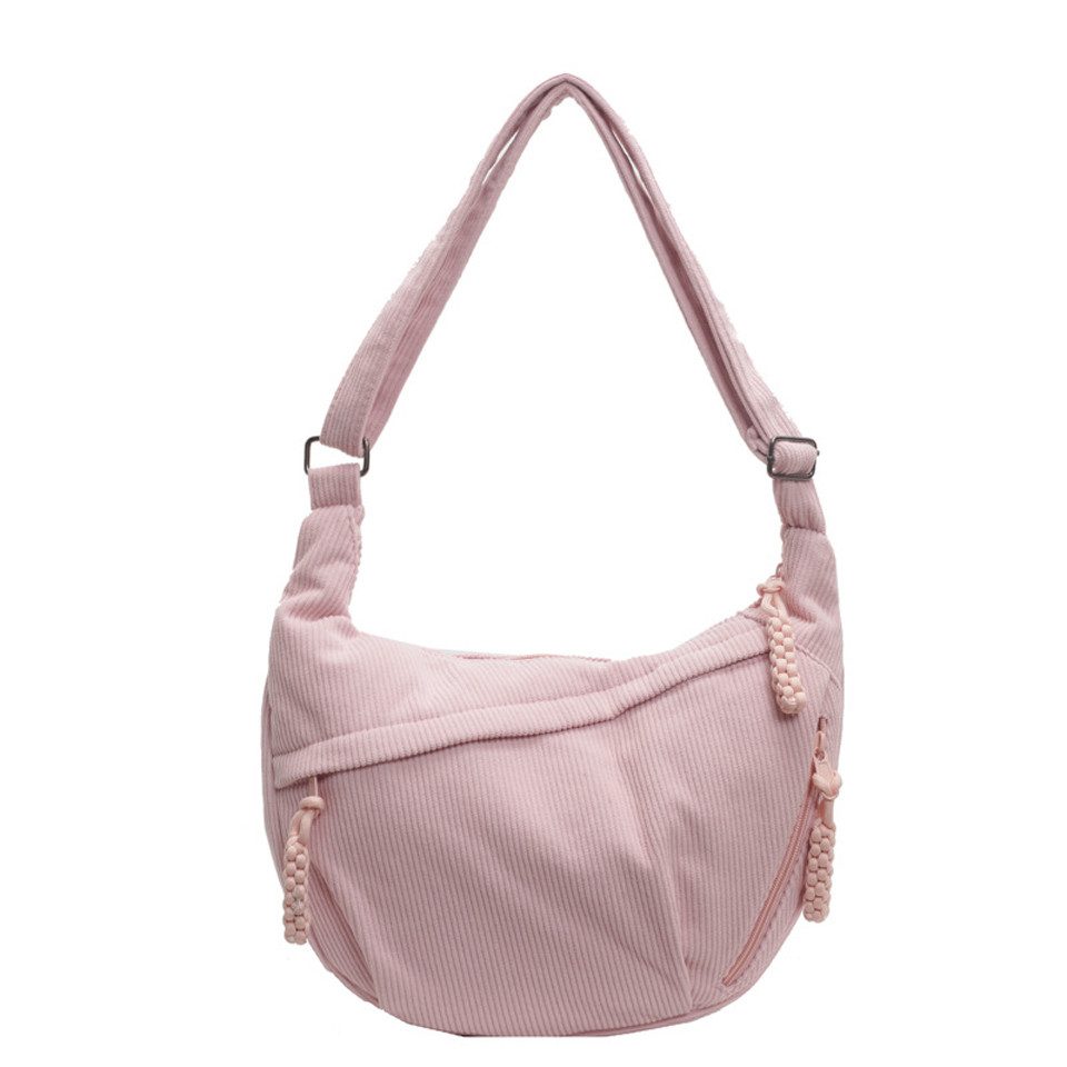 Umhängetasche Schultertasche Damen Kordsamt-Schultertasch