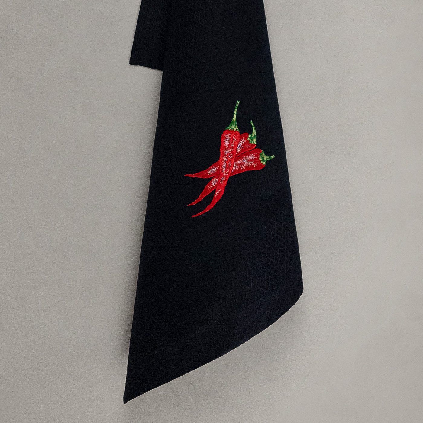 Vista Portuguese Geschirrtuch Chili mit exklusiver Stickerei, 100 % Baumwol günstig online kaufen