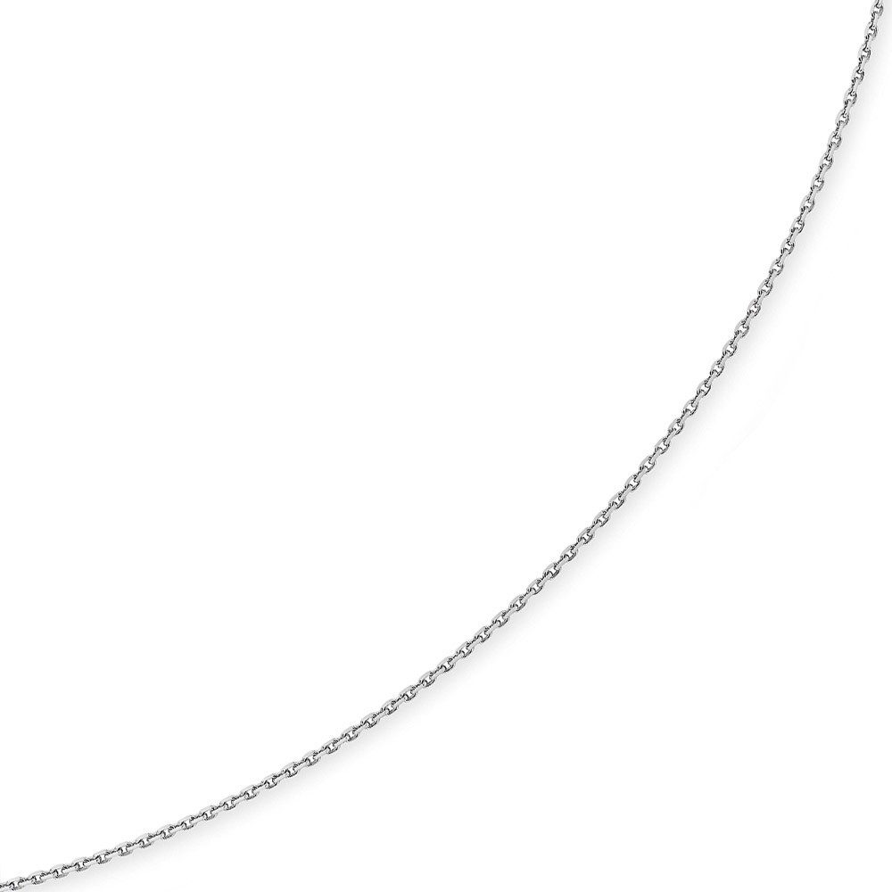 Schmuck Krone Goldkette 1,5mm Ankerkette aus 585 Weißgold, 55cm, Gold 585